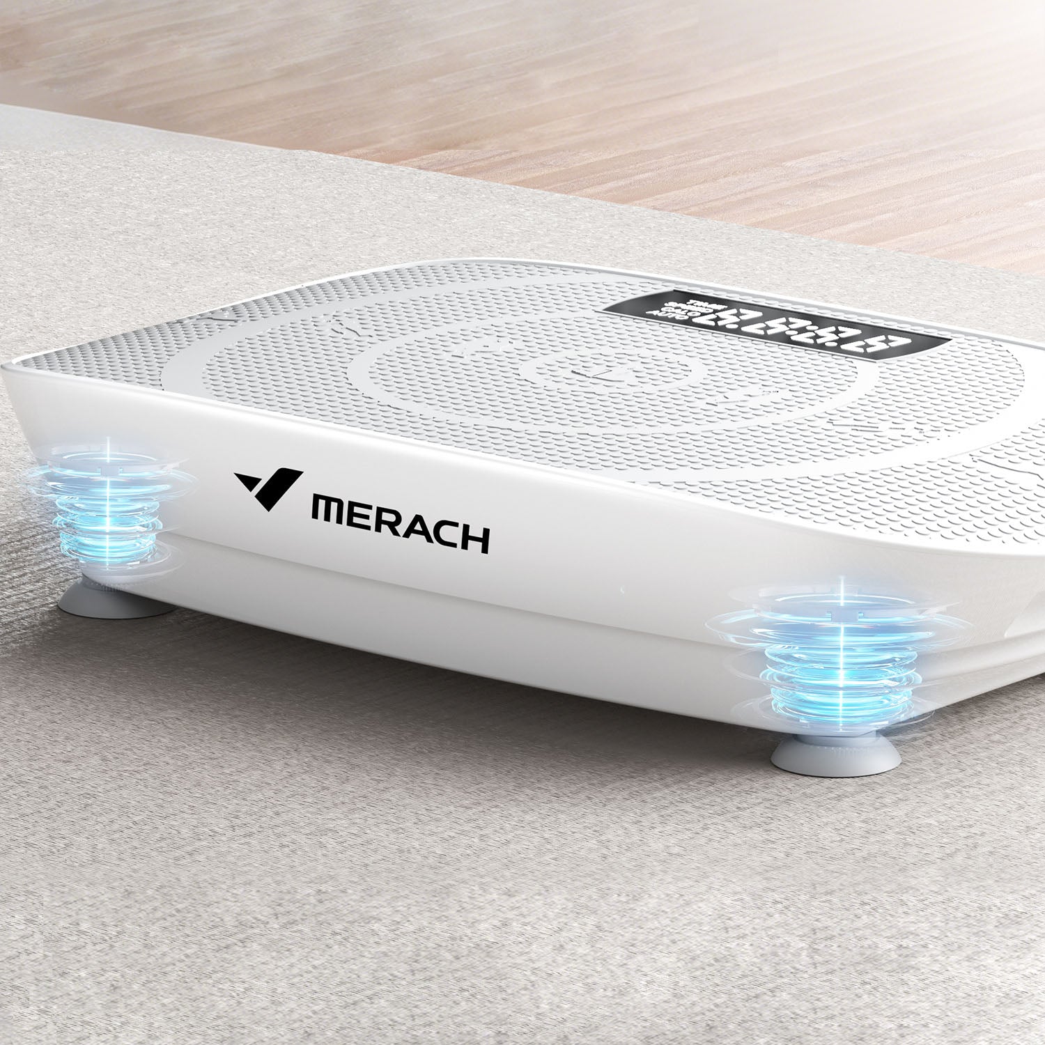 MERACH 2398-White Whole Body Vibration Plate