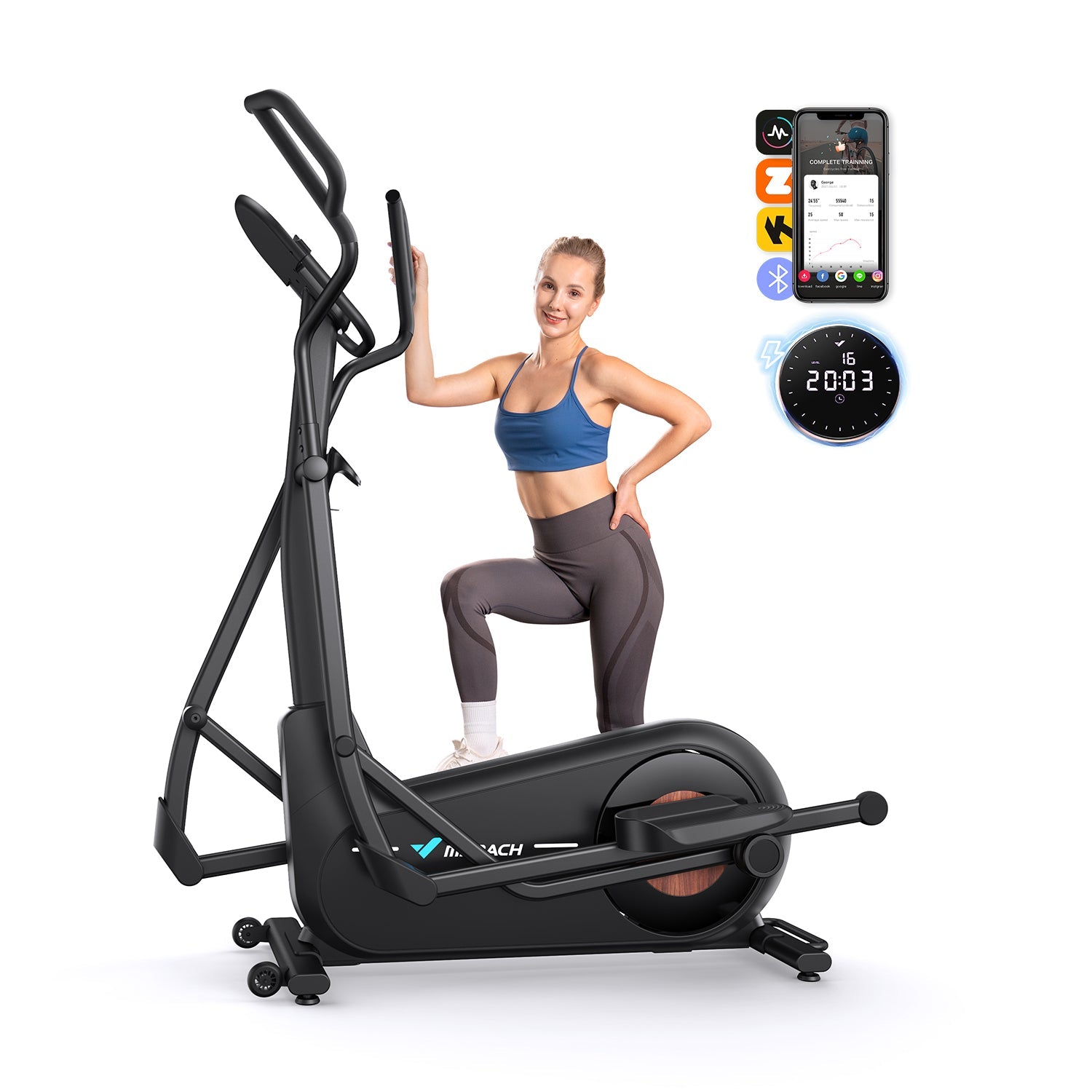 MERACH E27B1 Self-Powered Elliptical Machine