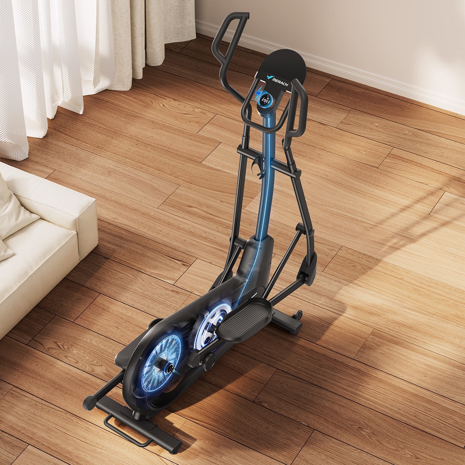 MERACH E27B1 Self-Powered Elliptical Machine