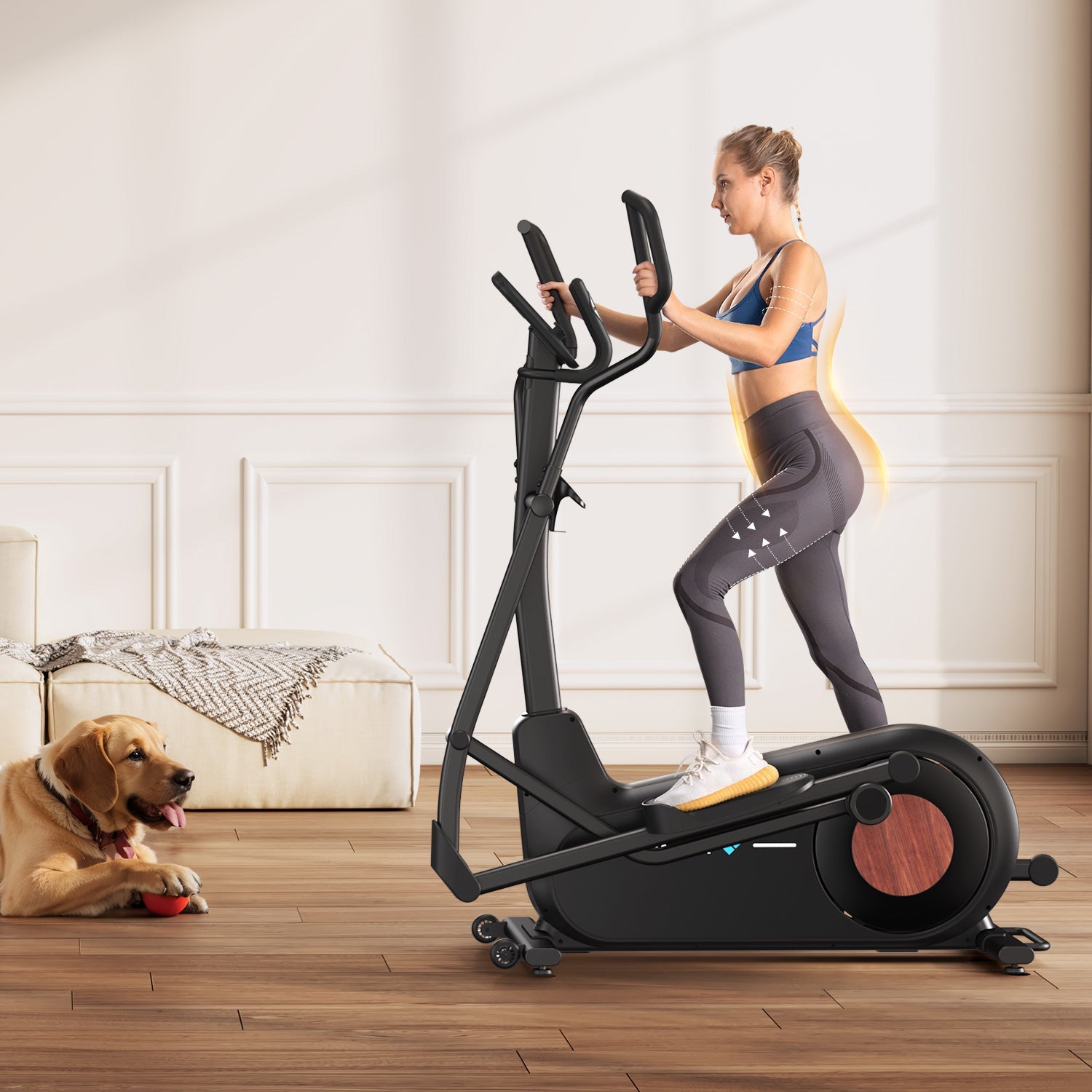 MERACH E27B3 Manual Resistance Elliptical Machine