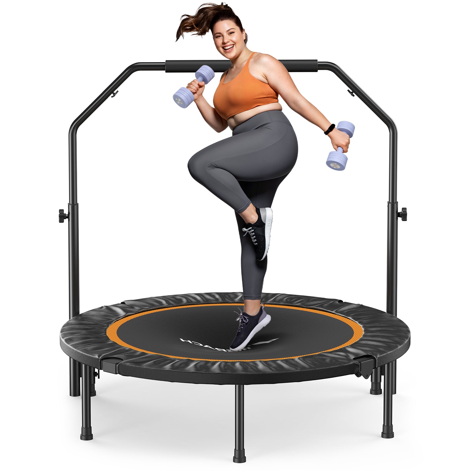 MERACH EU 2420B2 Fitness Trampolines Include Handle