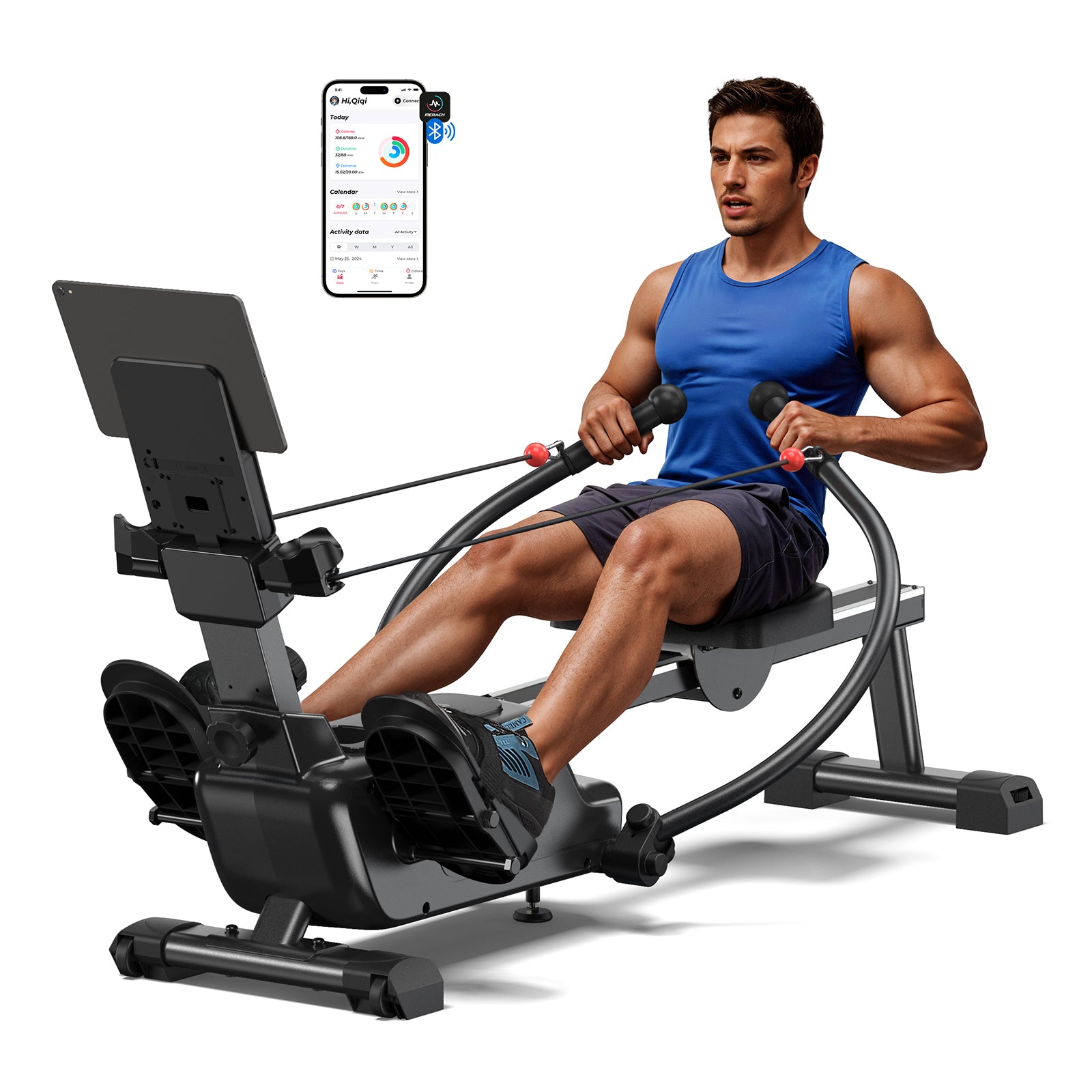 MERACH R26B1 Magnetic Scull Rower