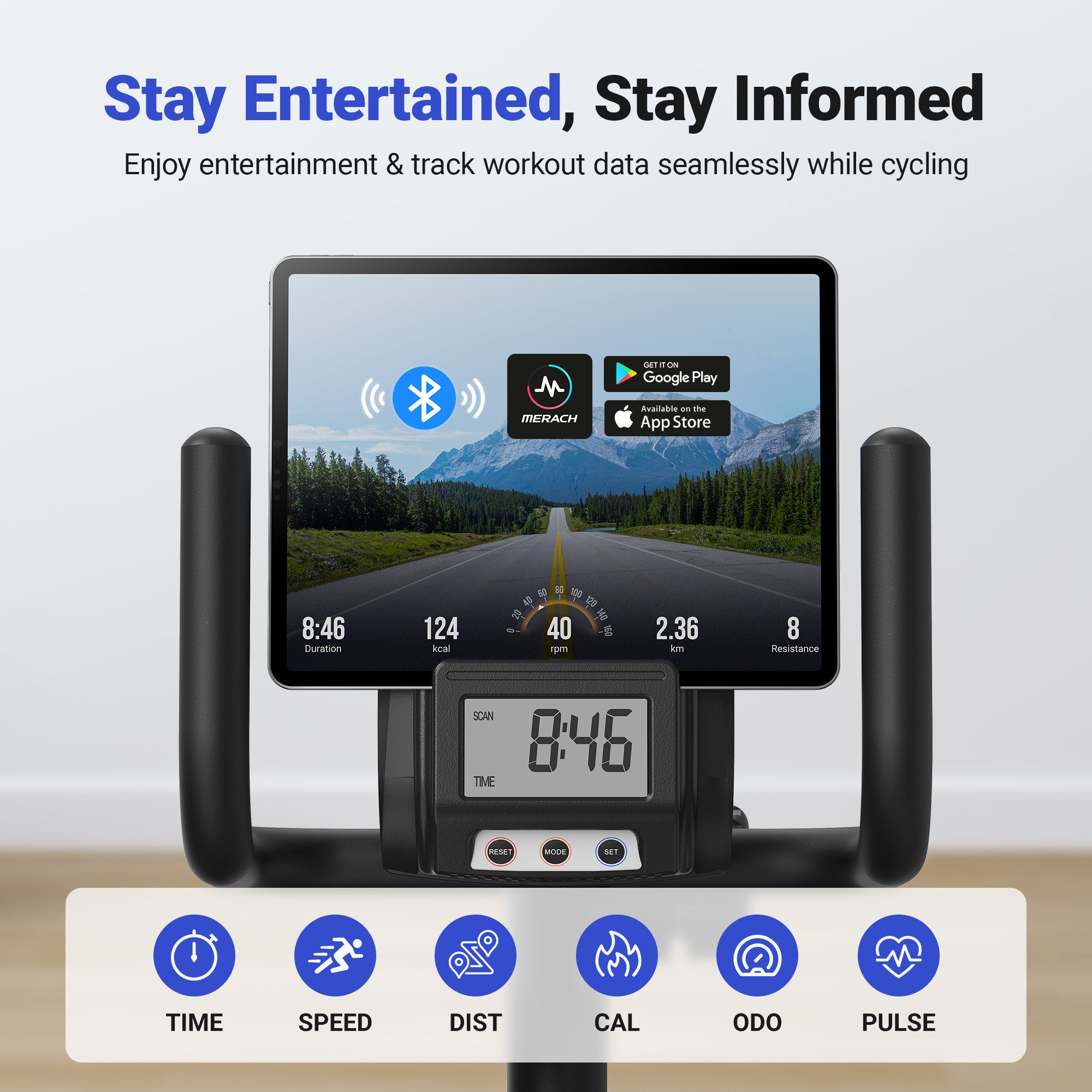 Merach S23B1 Recumbent Exercise Bike