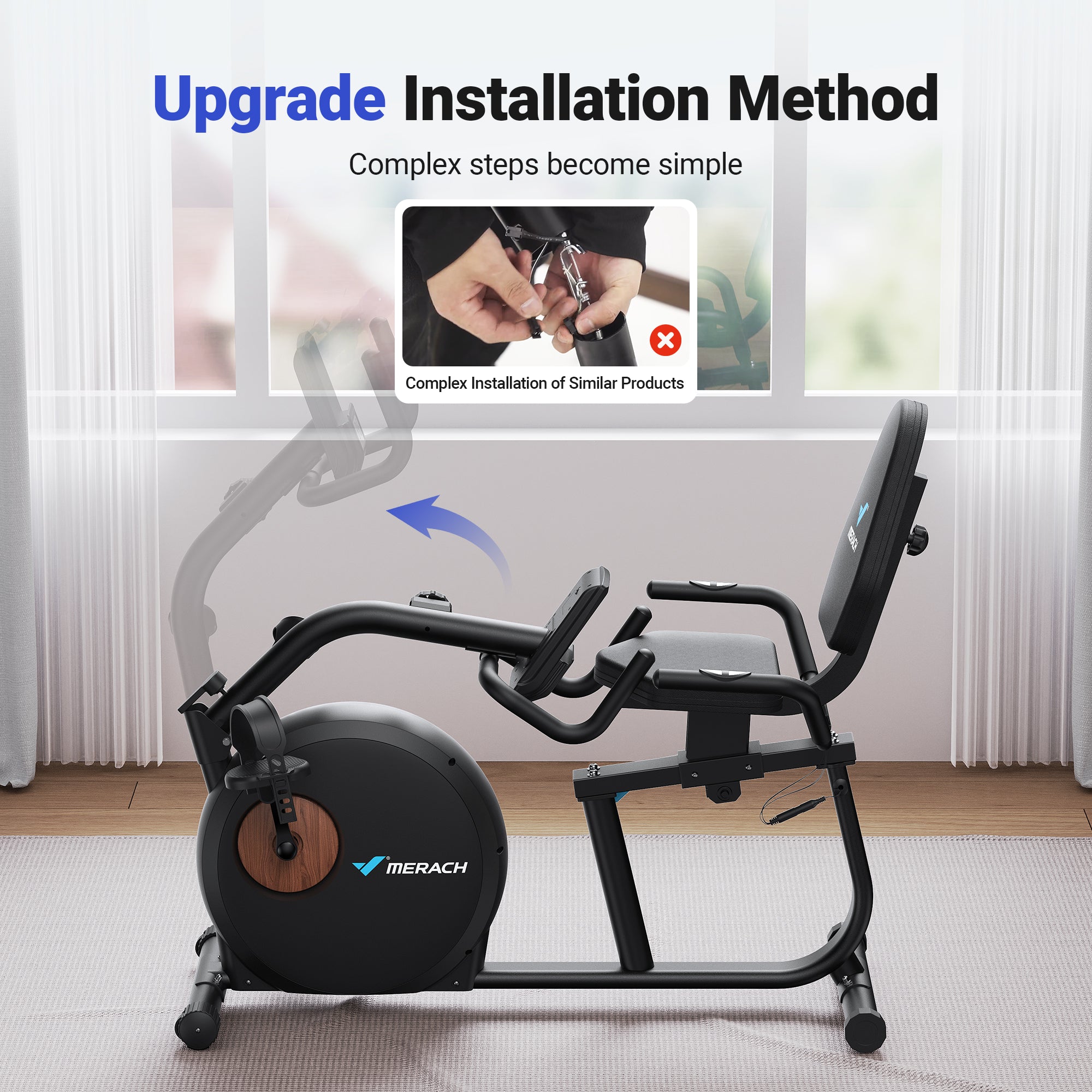 Merach S23B1 Recumbent Exercise Bike