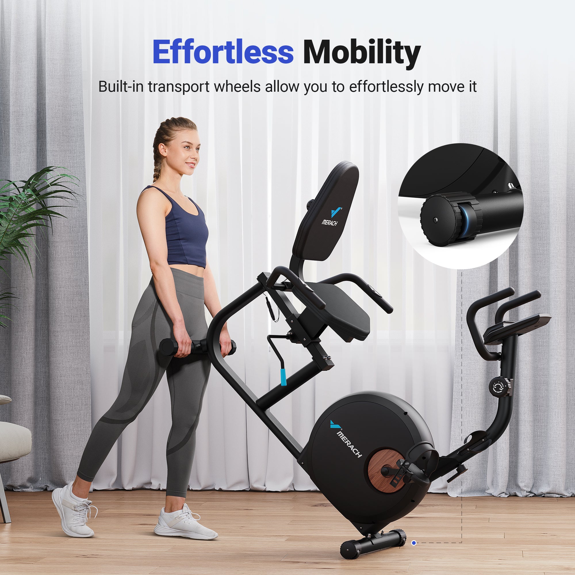 Merach S23B1 Recumbent Exercise Bike