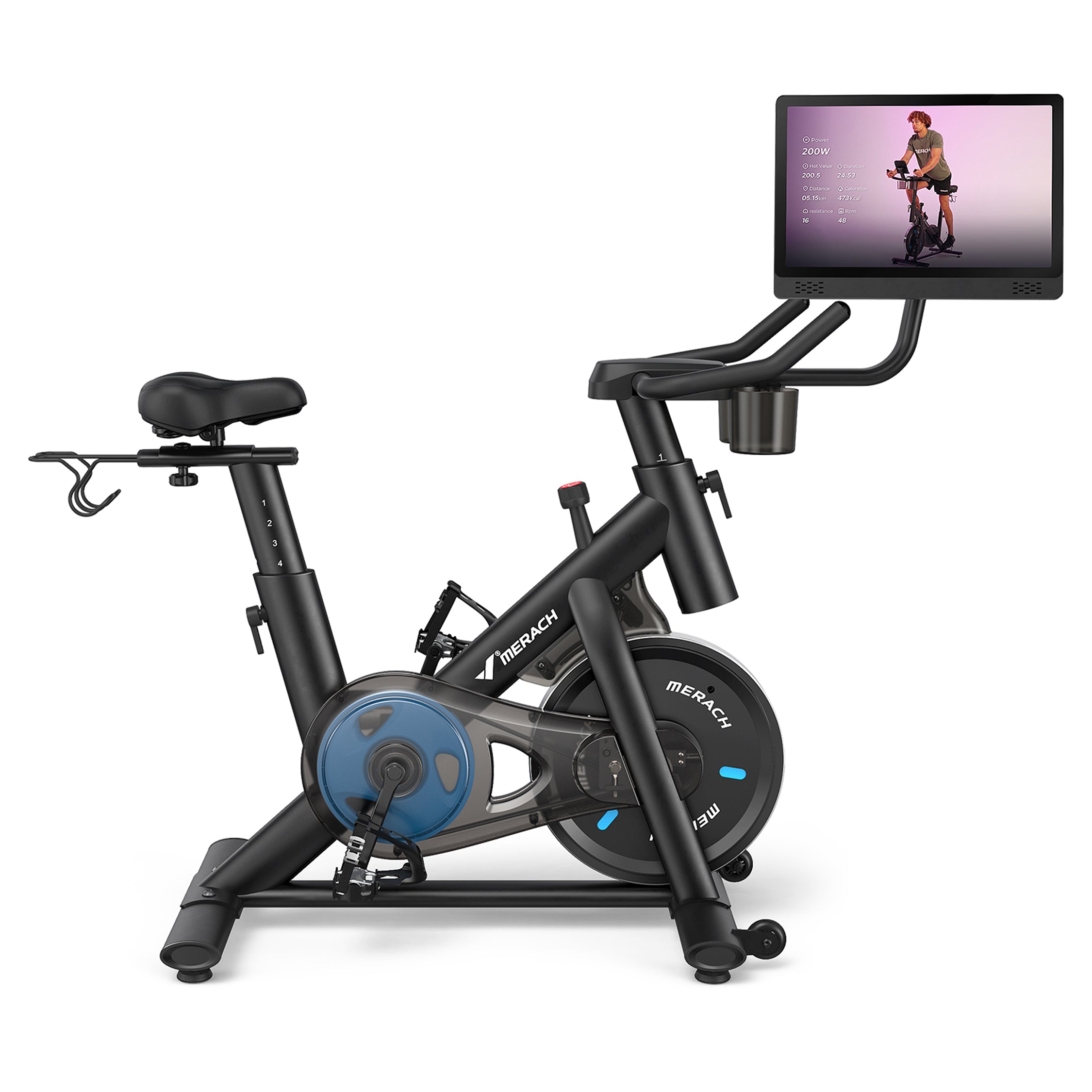 MERACH S26B4 Magnetic Exercise Bike with HD Screen