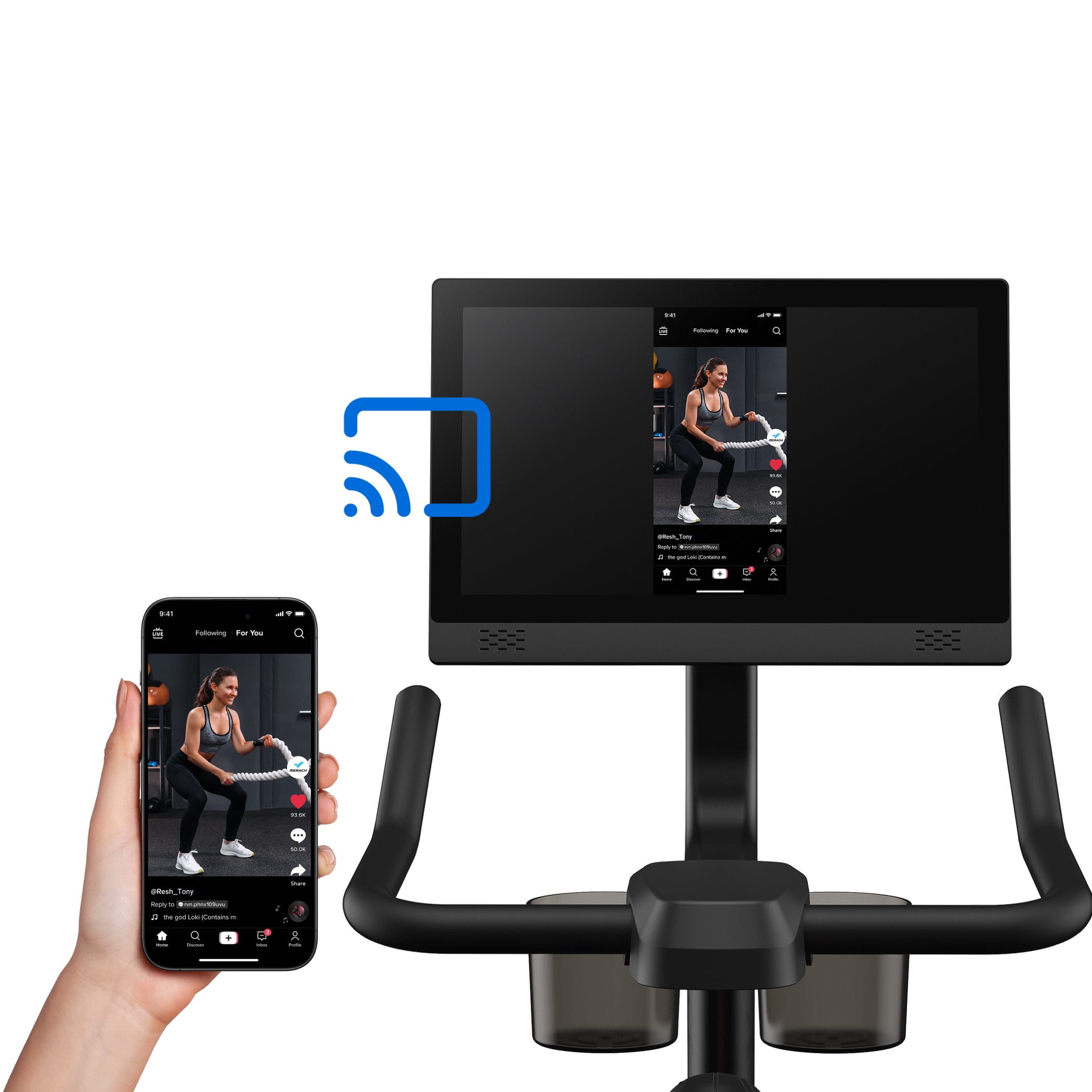 Merach S26B4 Magnet-Heimtrainer mit HD-Bildschirm