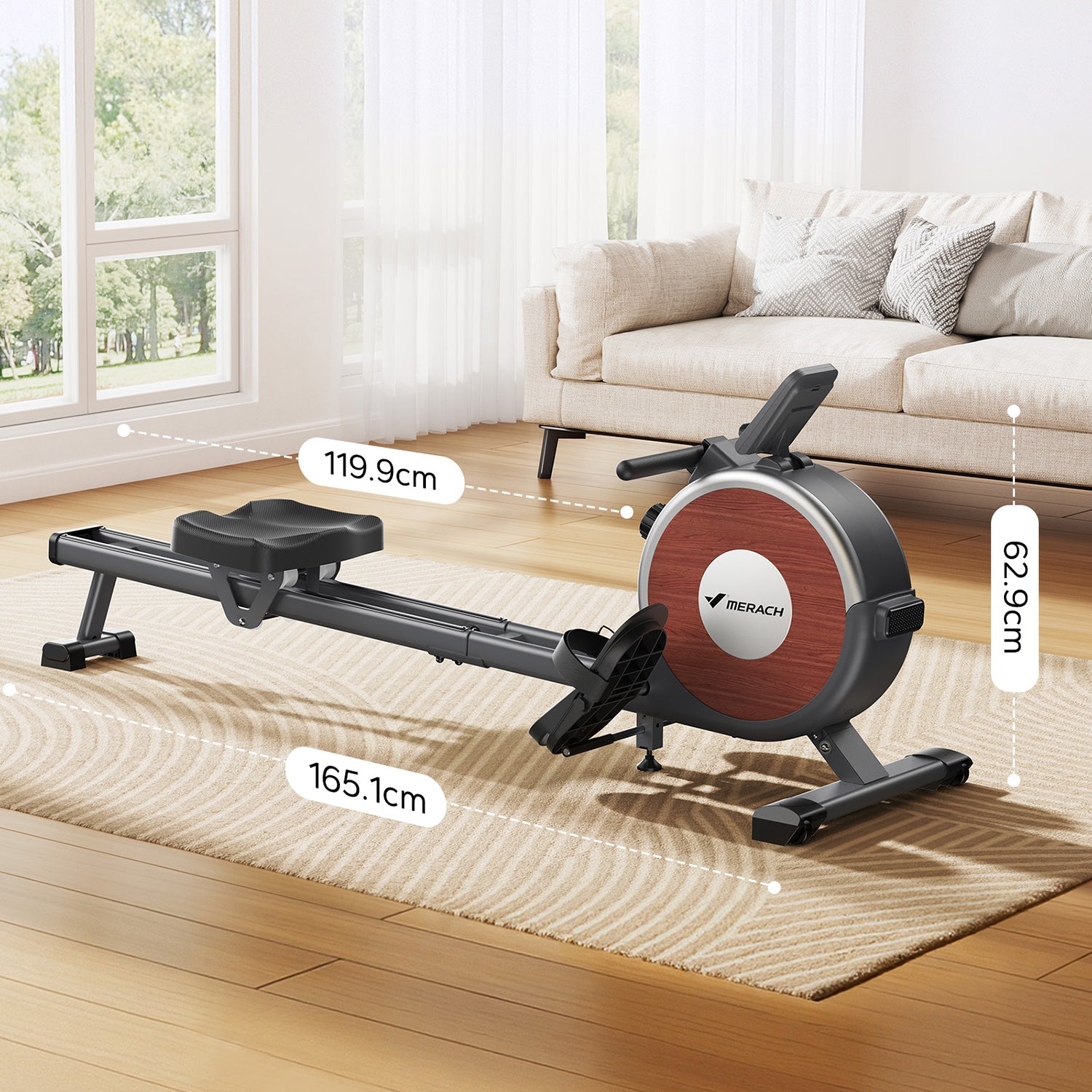 Merach Q1S Smart Magnetic Rowing Machine