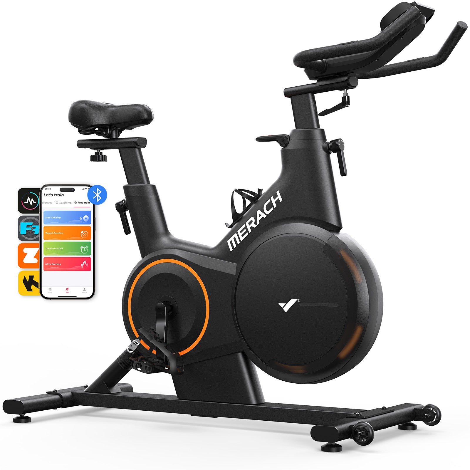 Merach S28B1 Exercise Bike with ±6° Incline Simulation