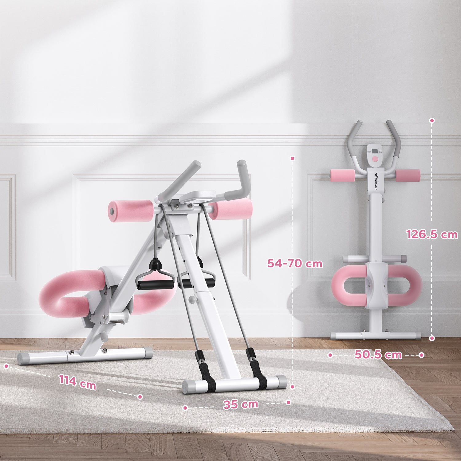 MERACH 2314W2 Adjustable Ab Trainer