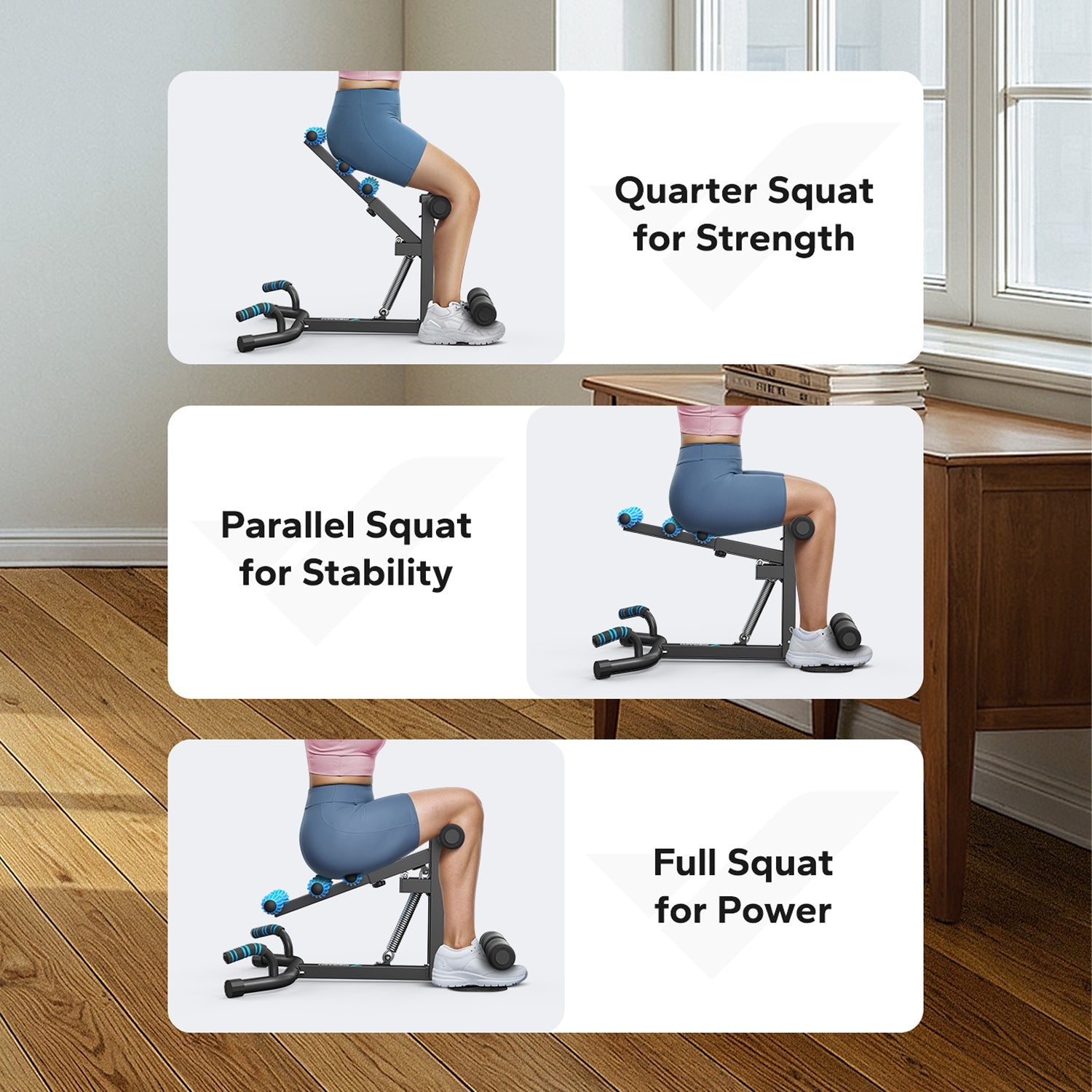 MERACH 2417B1 3 In 1 Multifunctional Deep Squat Machine
