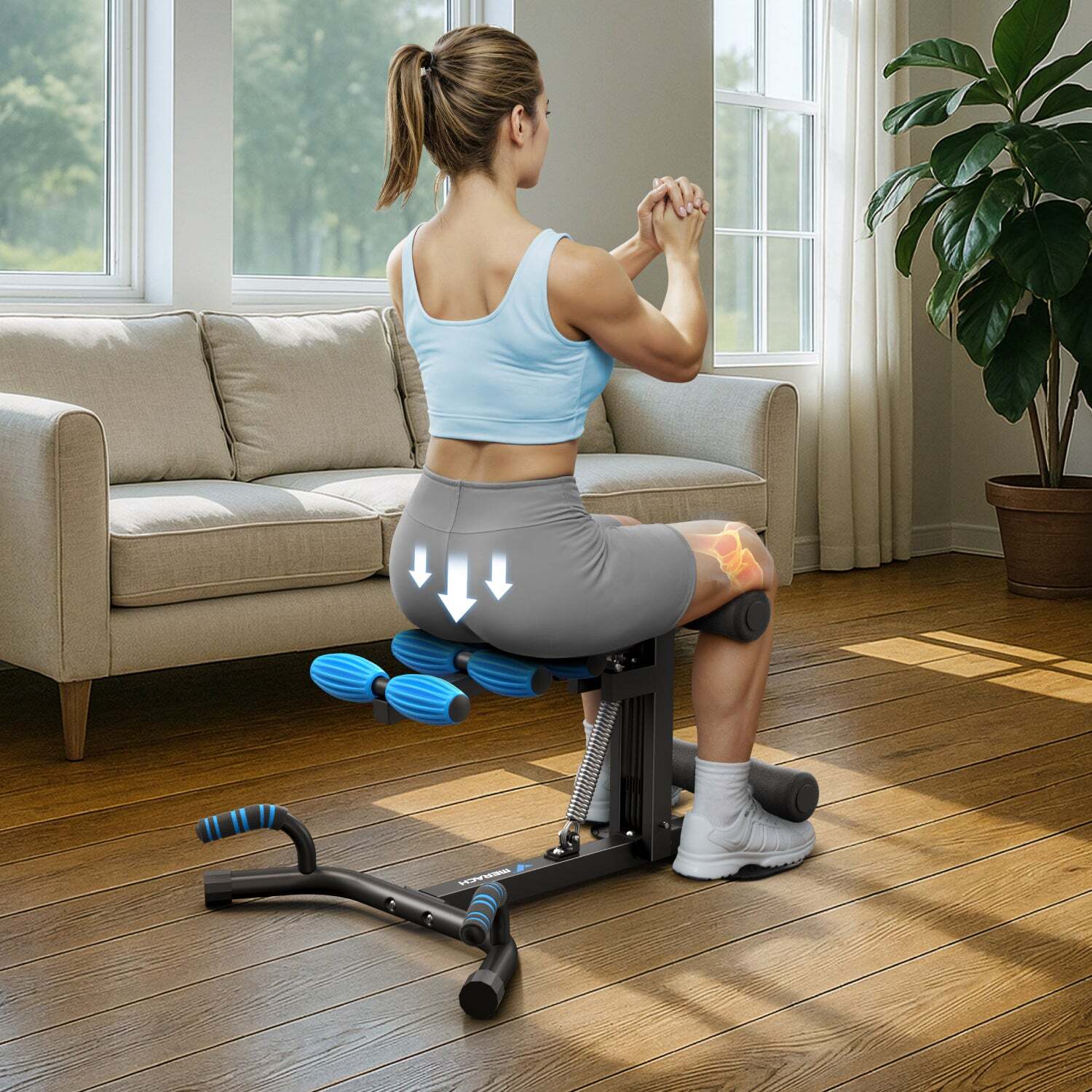 Merach 2417B1 3 In 1 Multifunctional Deep Squat Machine