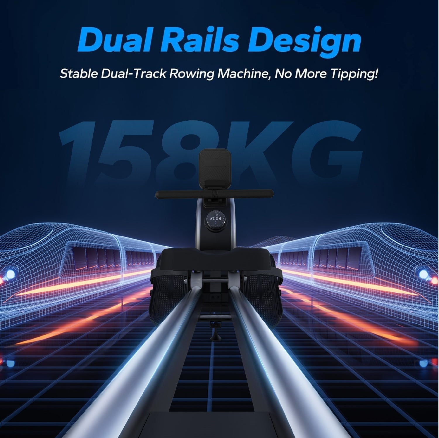 Merach Q1S Pro Smart Electromagnetic Rowing Machine