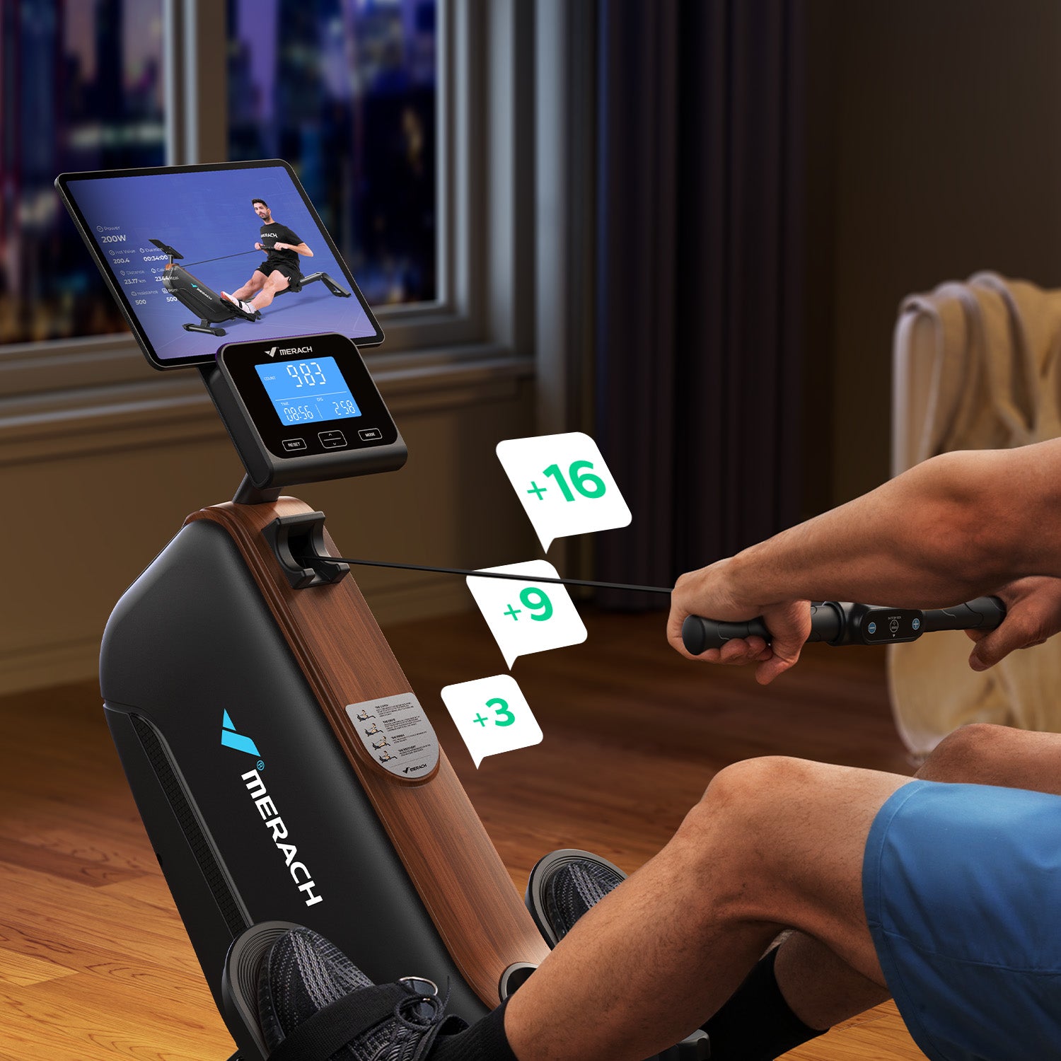 Merach R15 Pro Electromagnetic Rowing Machine