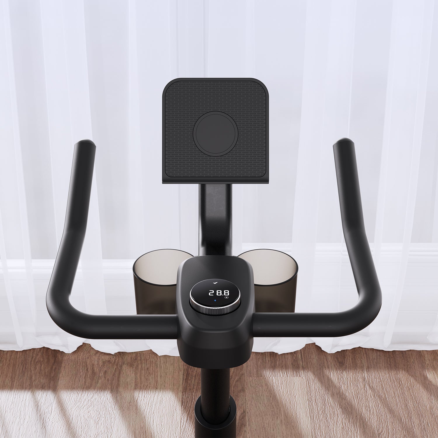 MERACH S26B2 Magnetic Resistance Exercise Bike with Dumbbell Rack