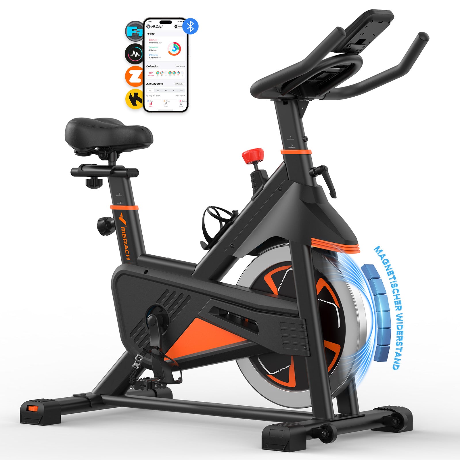 MERACH S38B2 Magnetic Exercise Bike with LCD Display