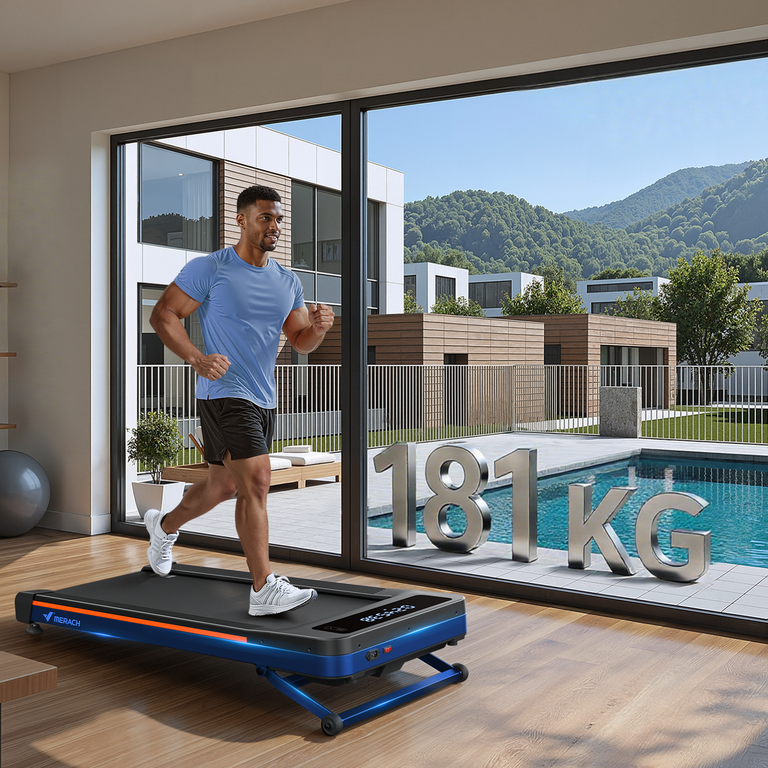 MERACH NovaWalk W50 WalkPad with 12% Auto Incline