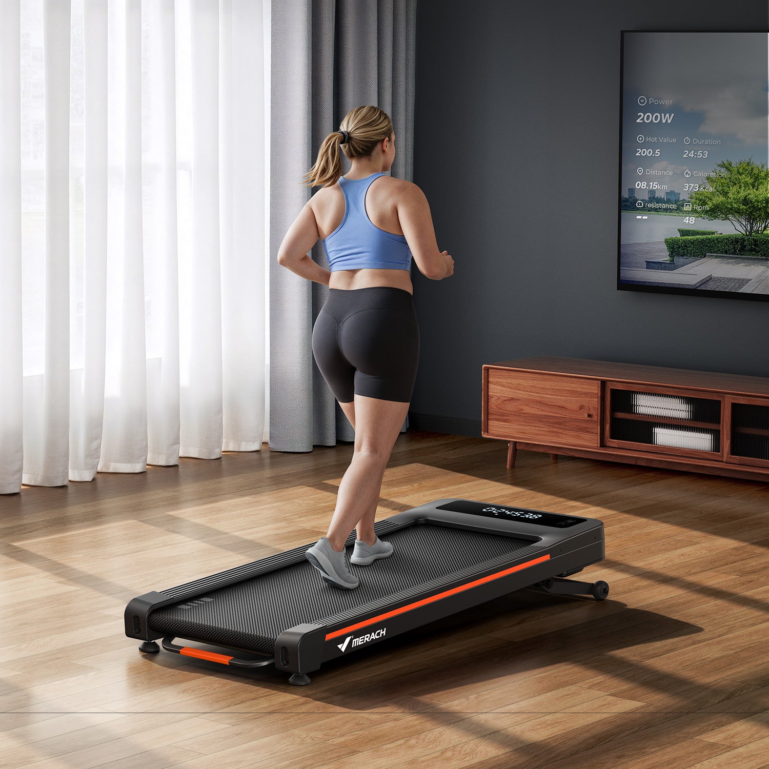 MERACH NovaWalk W50 WalkPad with 12% Auto Incline