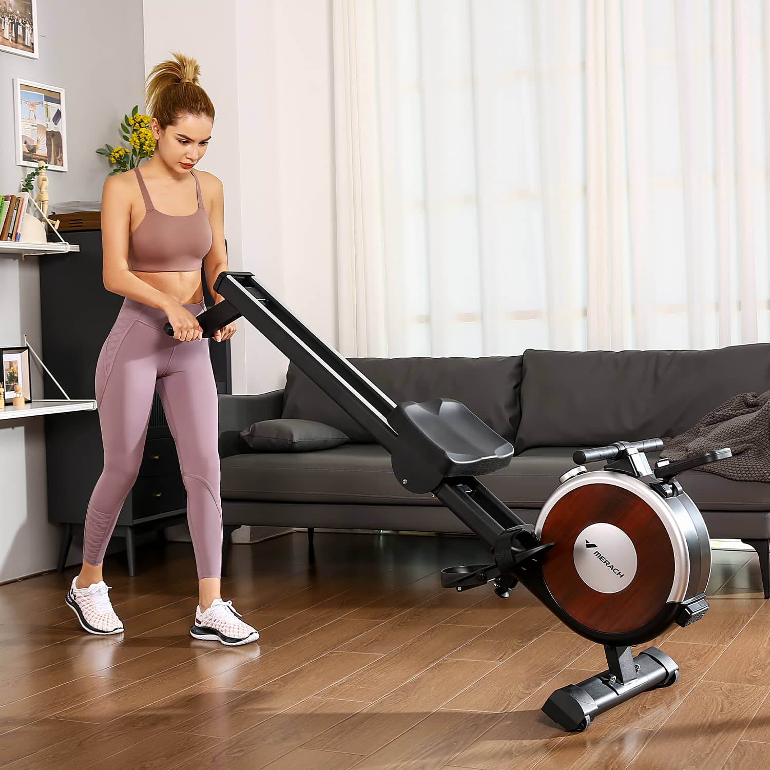 Merach Q1S Smart Magnetic Rowing Machine