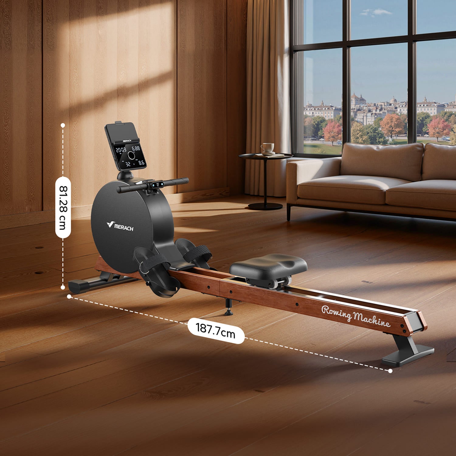 Merach Q3 Self-powered Magnetic Rowing Machine