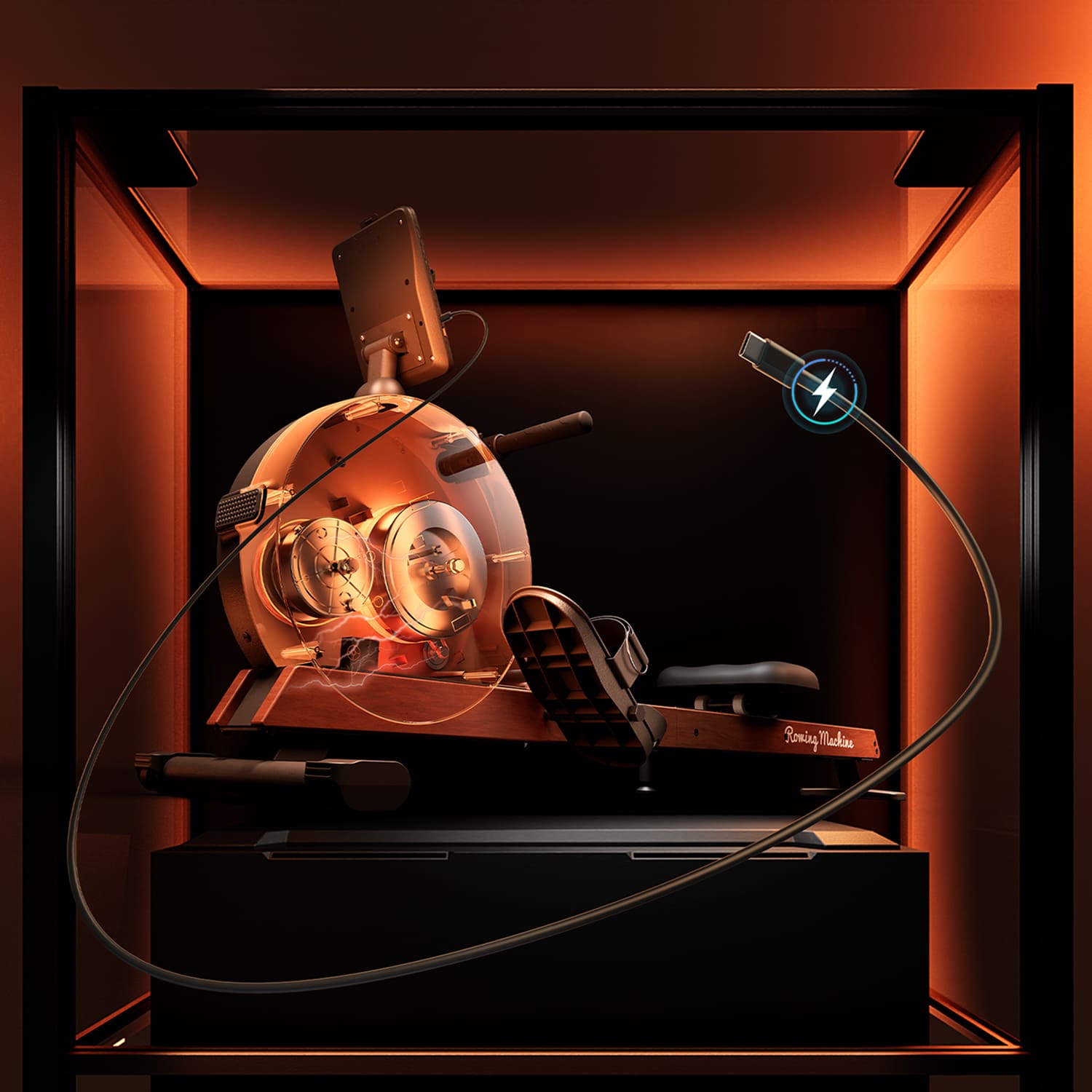 Merach Q3 Self-powered Magnetic Rowing Machine