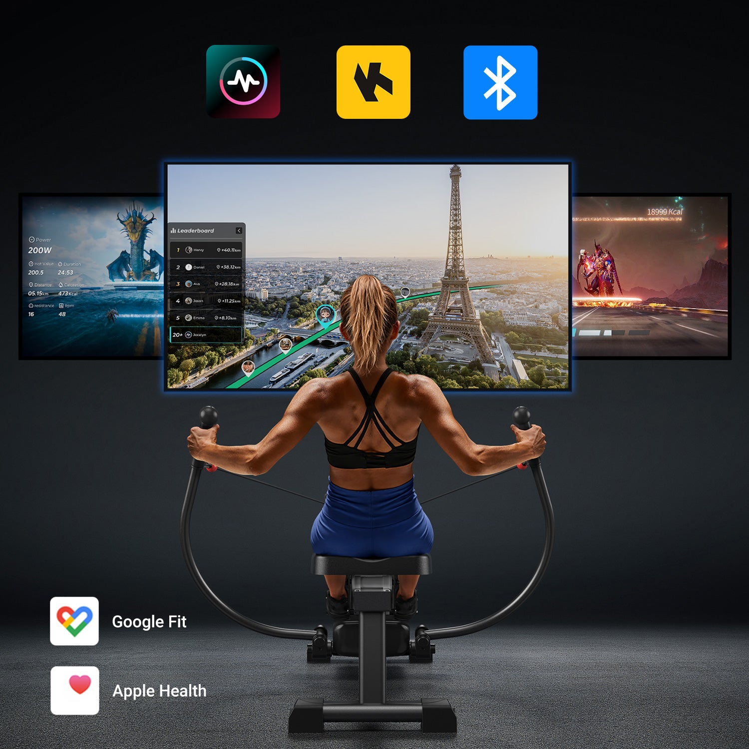 Merach R26B1 Double-Scull Magnetic Rower