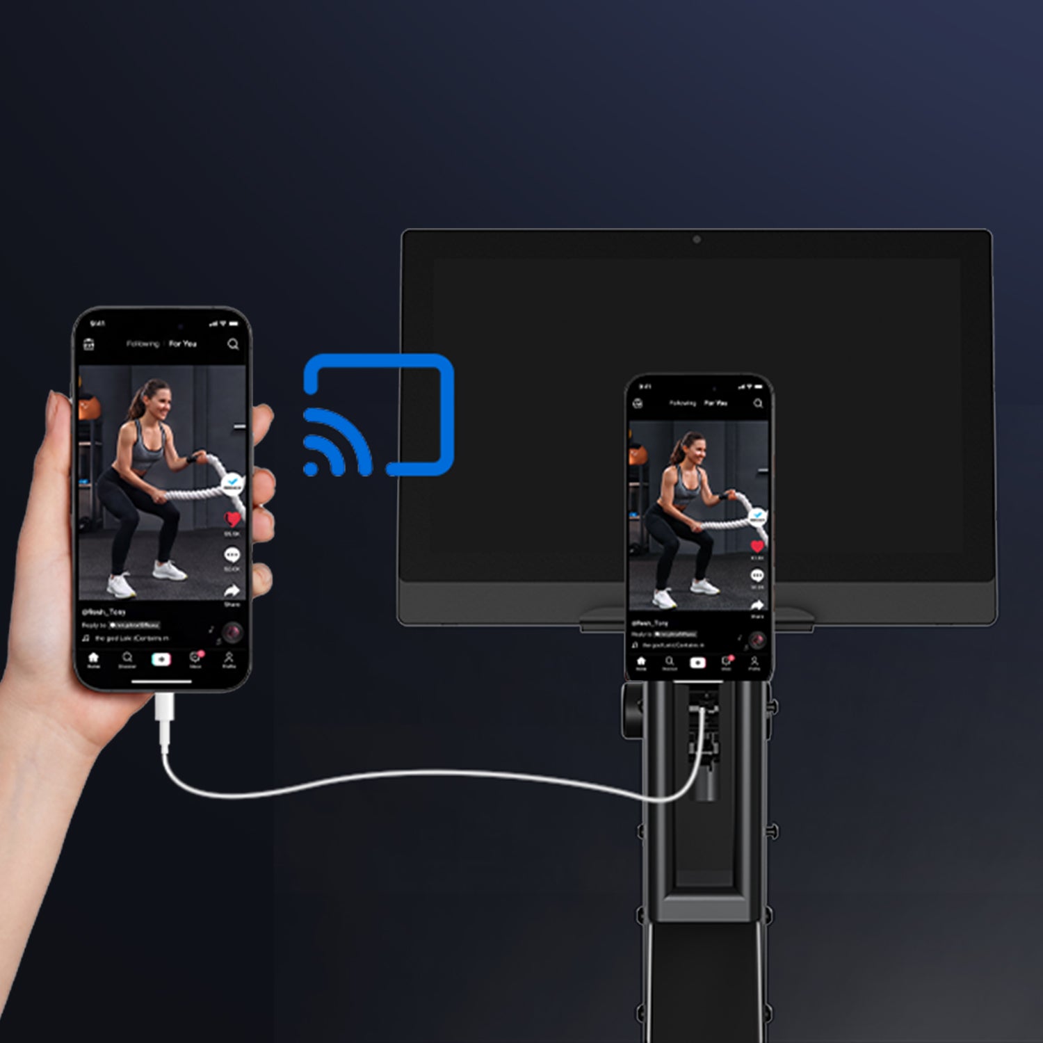 Merach R50 Pro Air Rowing Machine with HD Screen