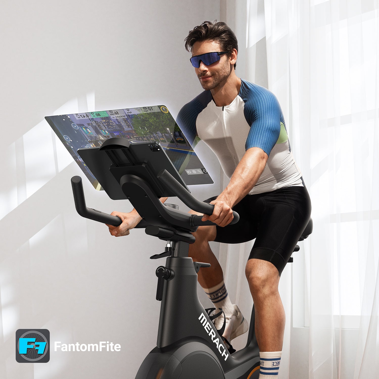 Merach S28B1 Exercise Bike with ±6° Incline Simulation