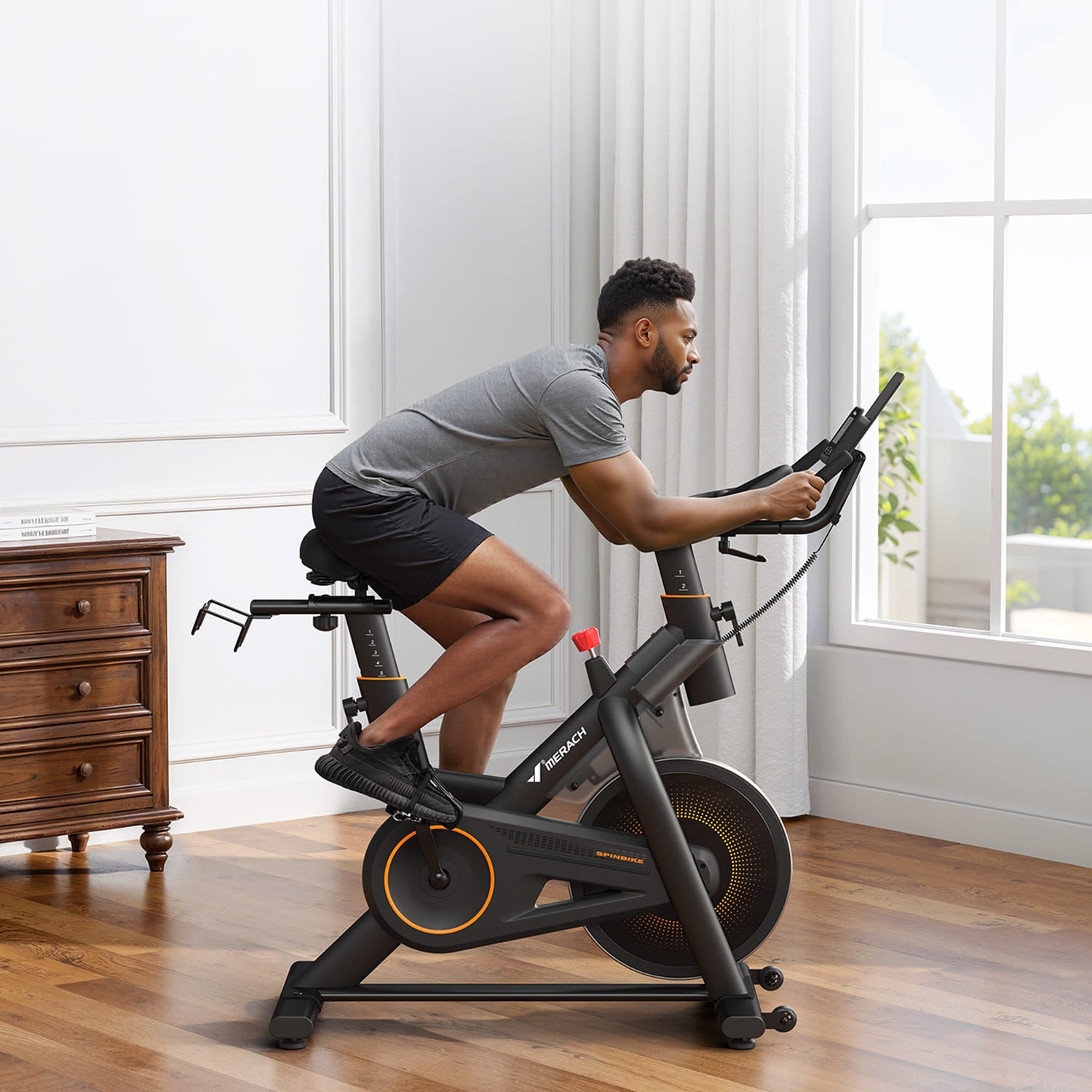 MERACH S29B1 Exercise Bike 159KG Max Capacity