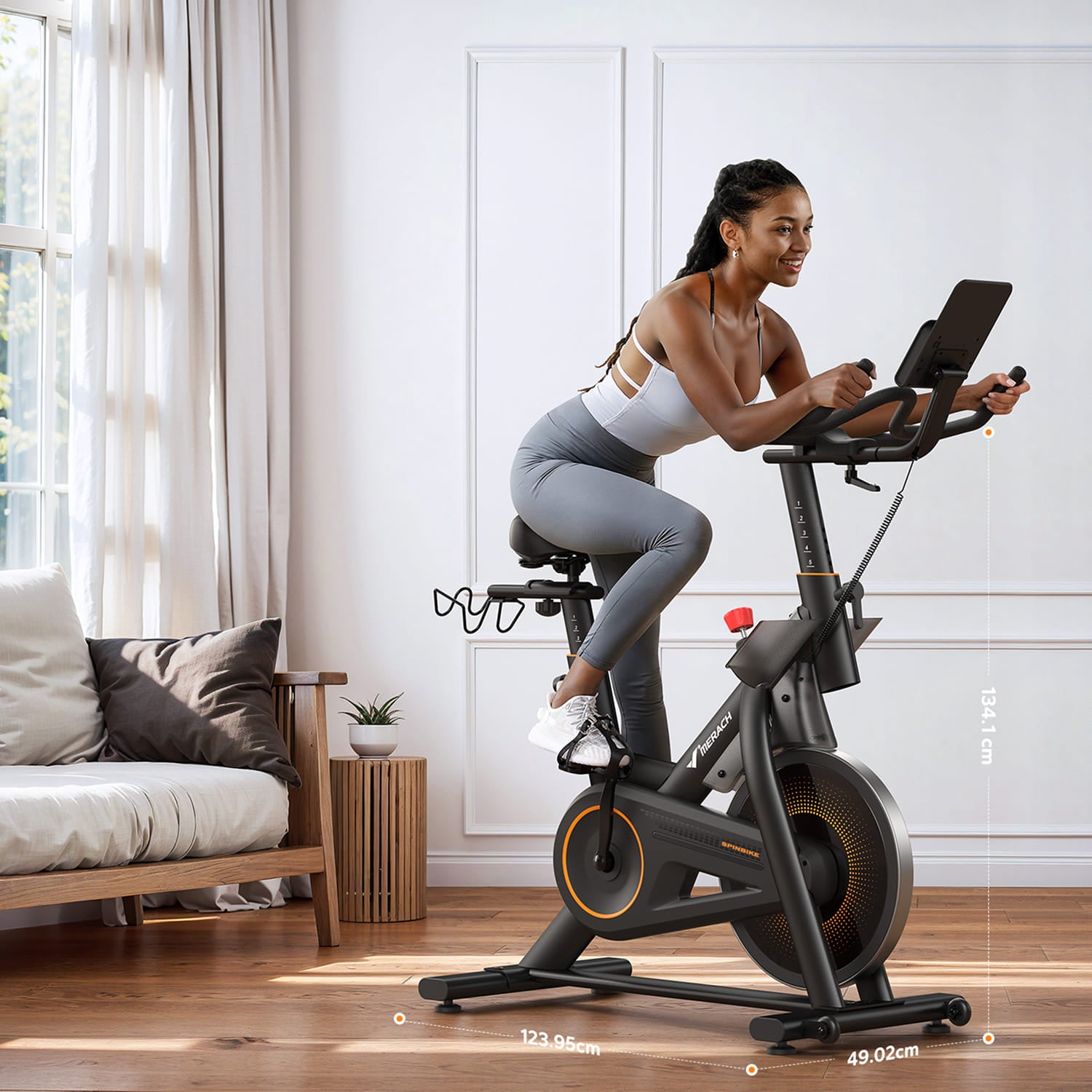 MERACH S29B1 Exercise Bike 159KG Max Capacity