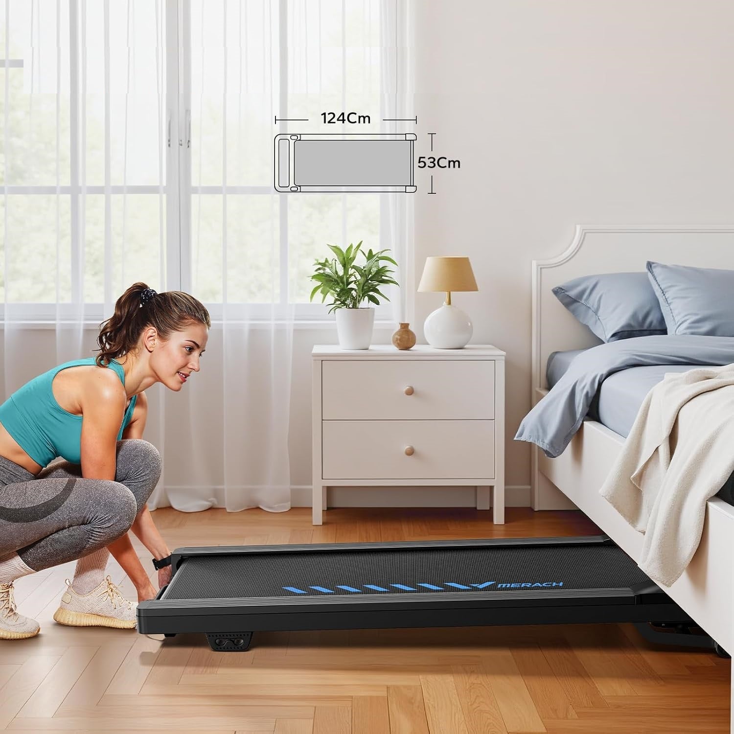 Merach T14B1 Treadmill with 9% Auto Incline