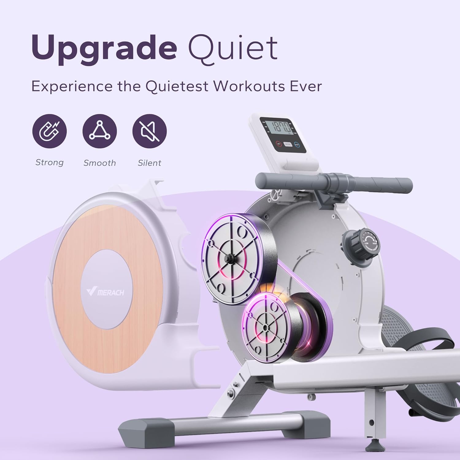 MERACH Q1SW Magnetic Rowing Machine - Upgrade Quite