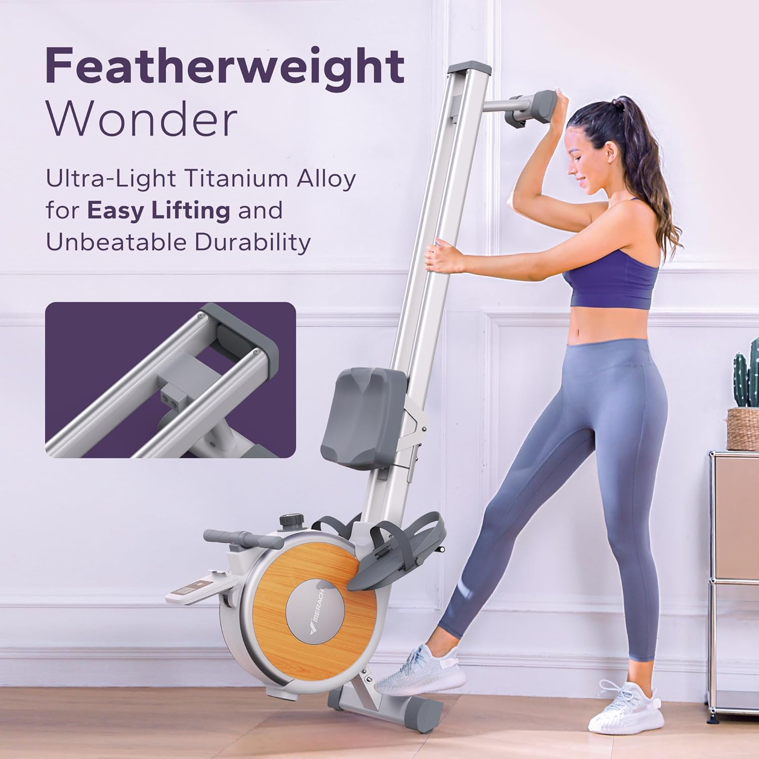 MERACH Q1SW Magnetic Rowing Machine - Upgrade Quite