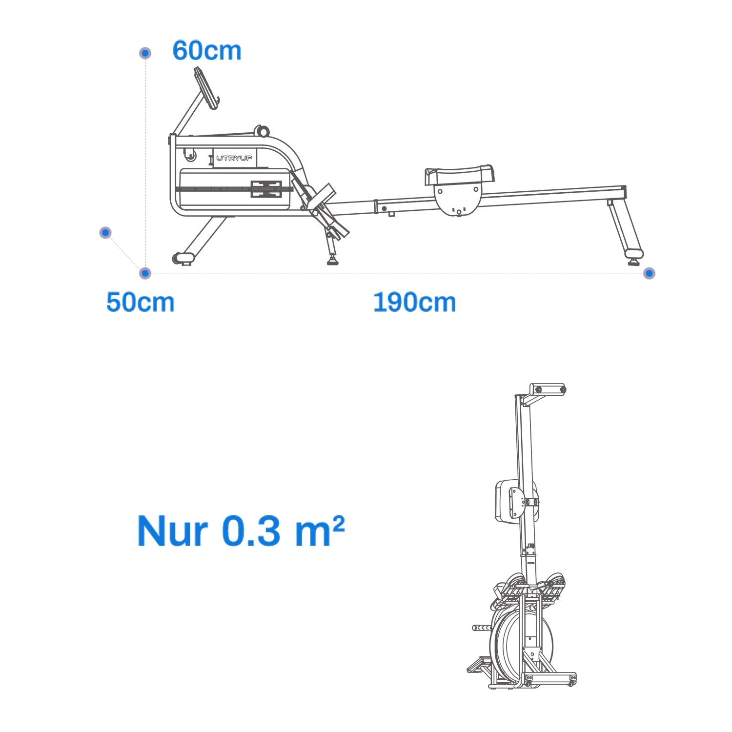MERACH R10 Water Rowing Machine