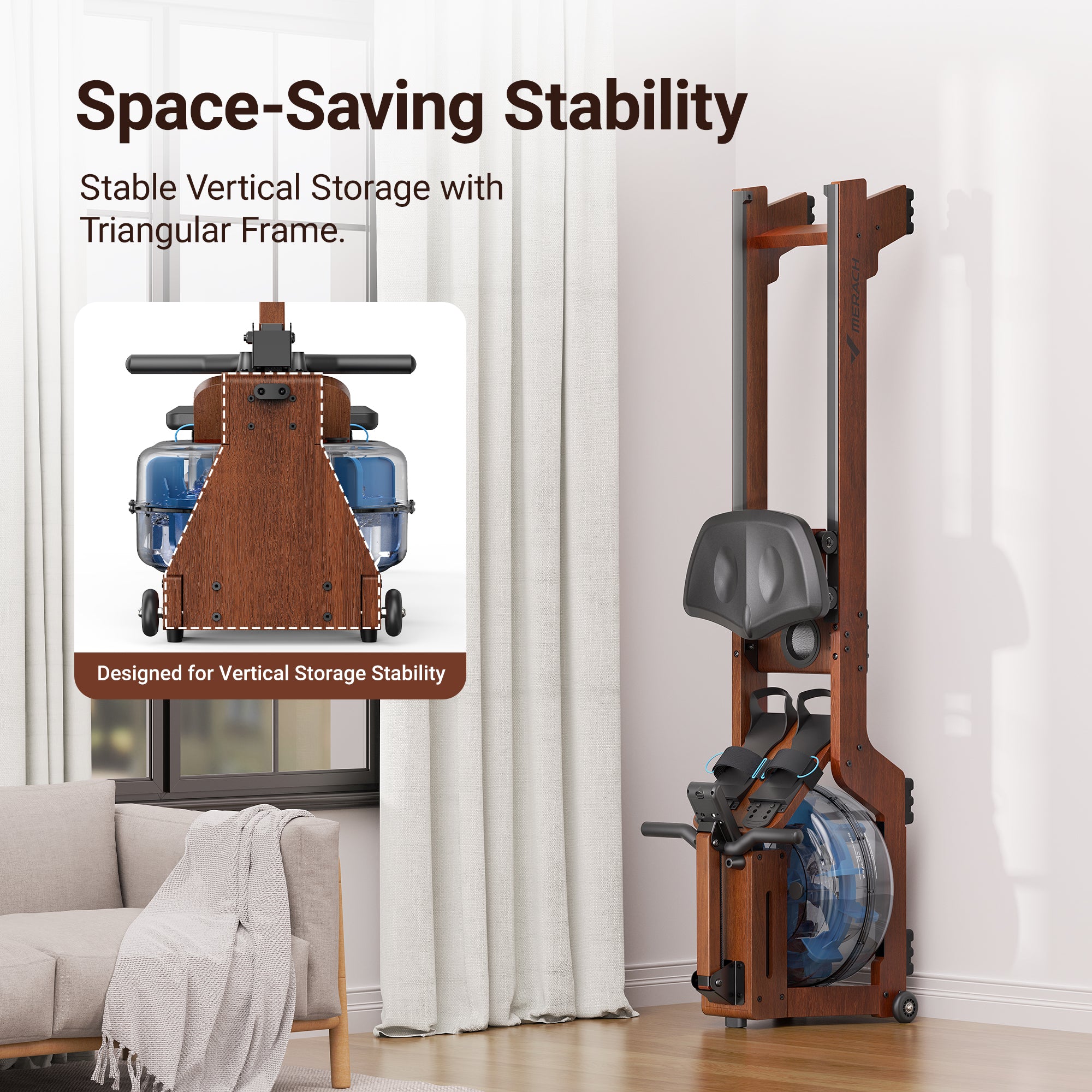 Merach R14 Water Rowing Machine Trainer