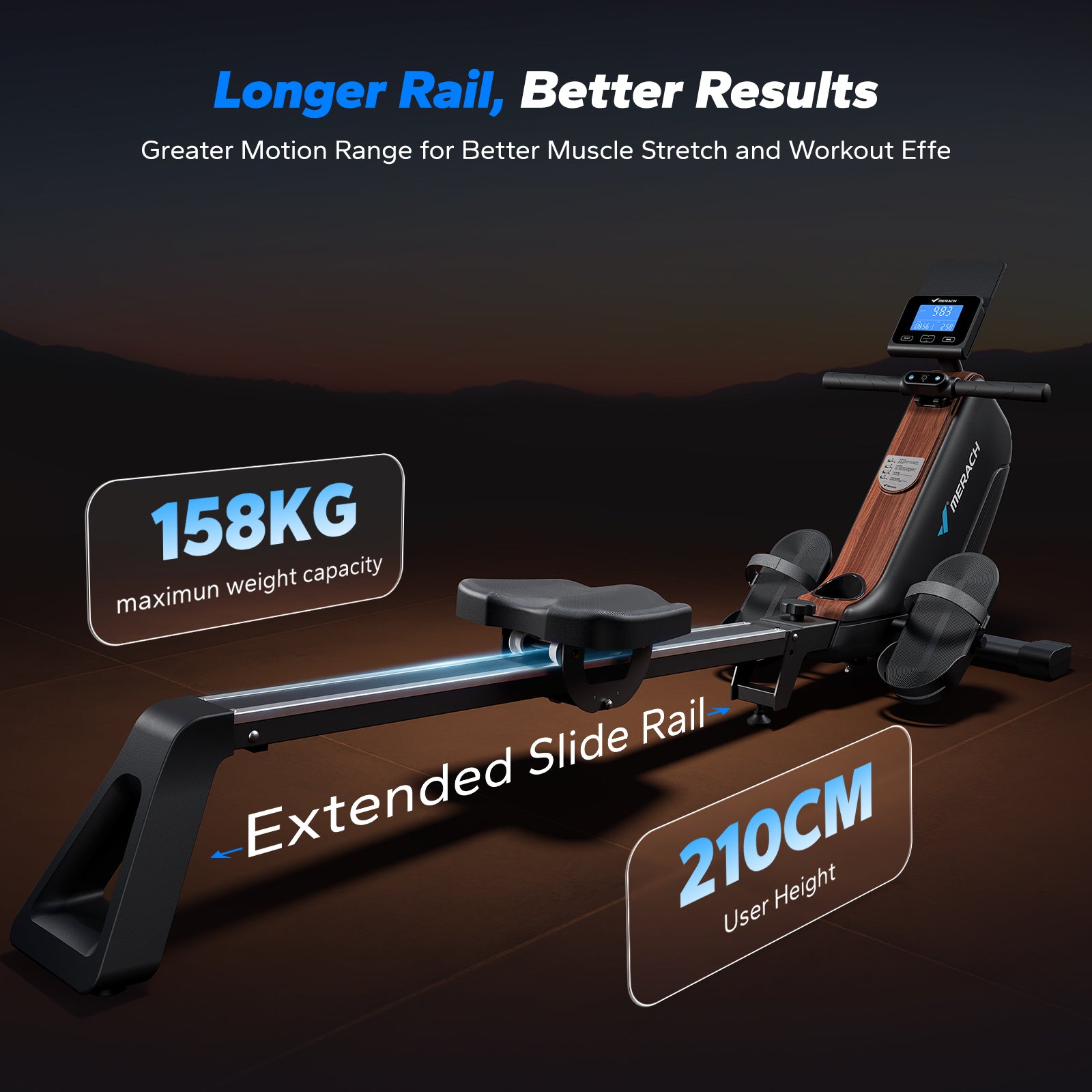 Merach R15 Pro Electromagnetic Rowing Machine