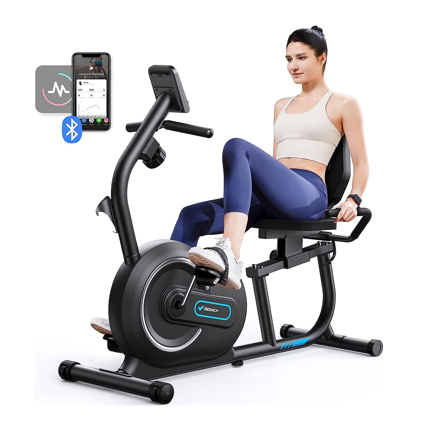 MERACH S08B1 Recumbent Exercise Bike