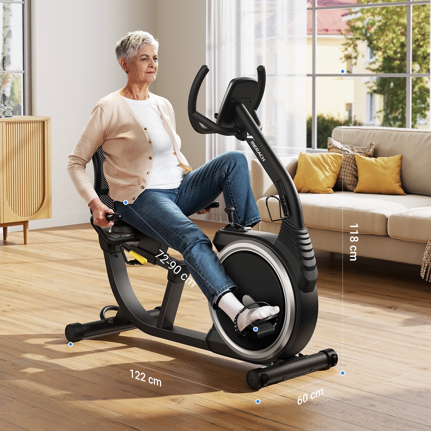Merach S19B1 Recumbent Exercise Bike