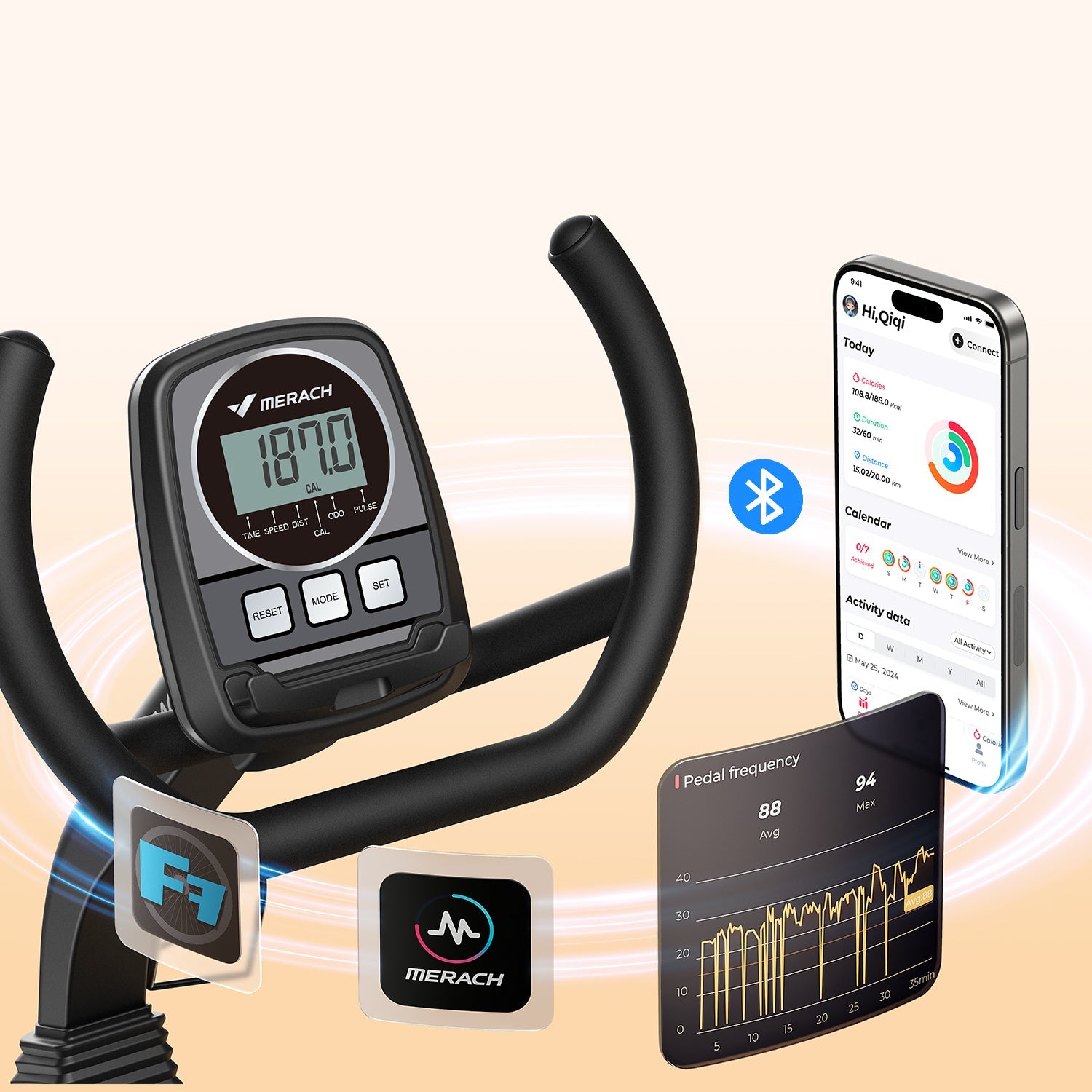 Merach S19B1 Recumbent Exercise Bike