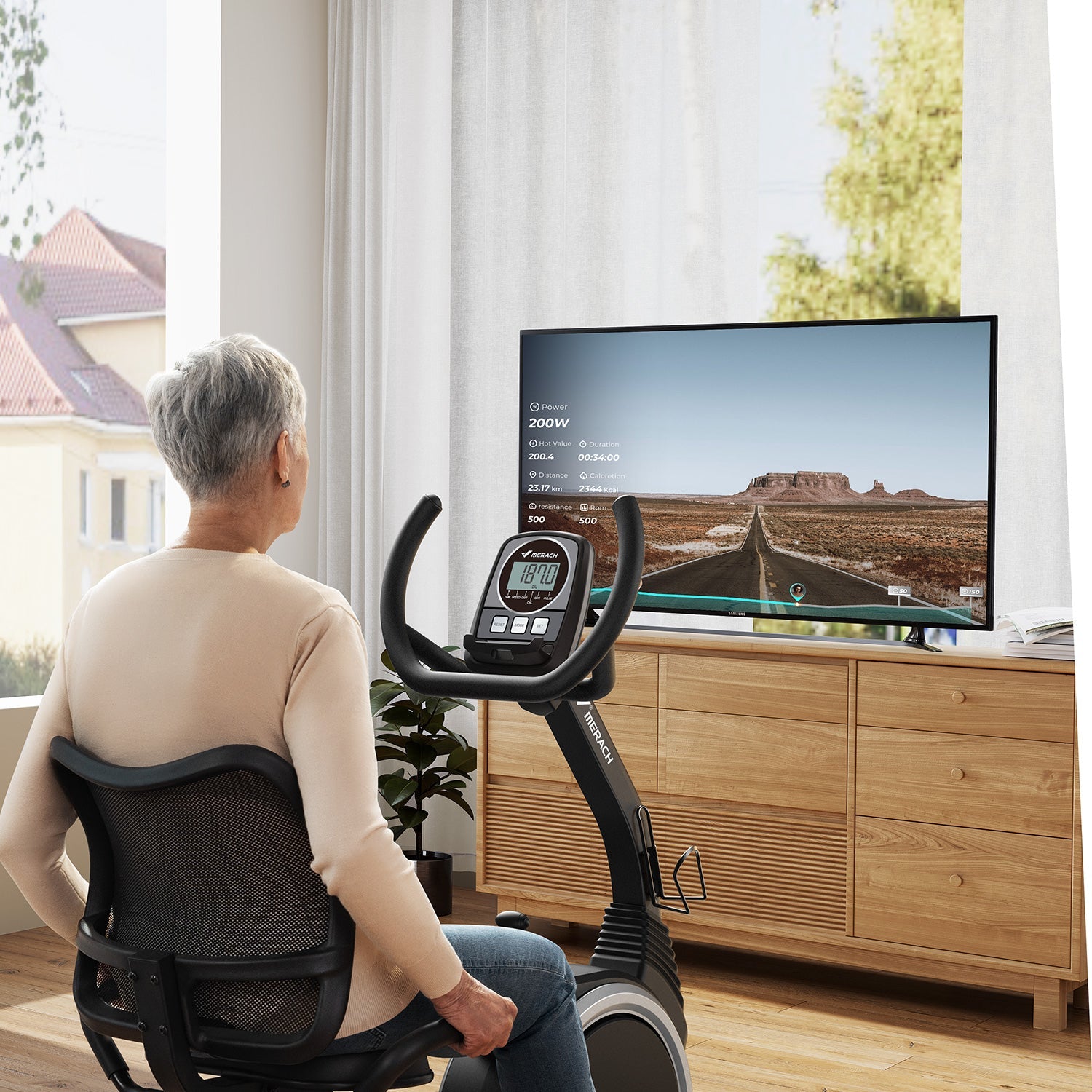 Merach S19B1 Recumbent Exercise Bike