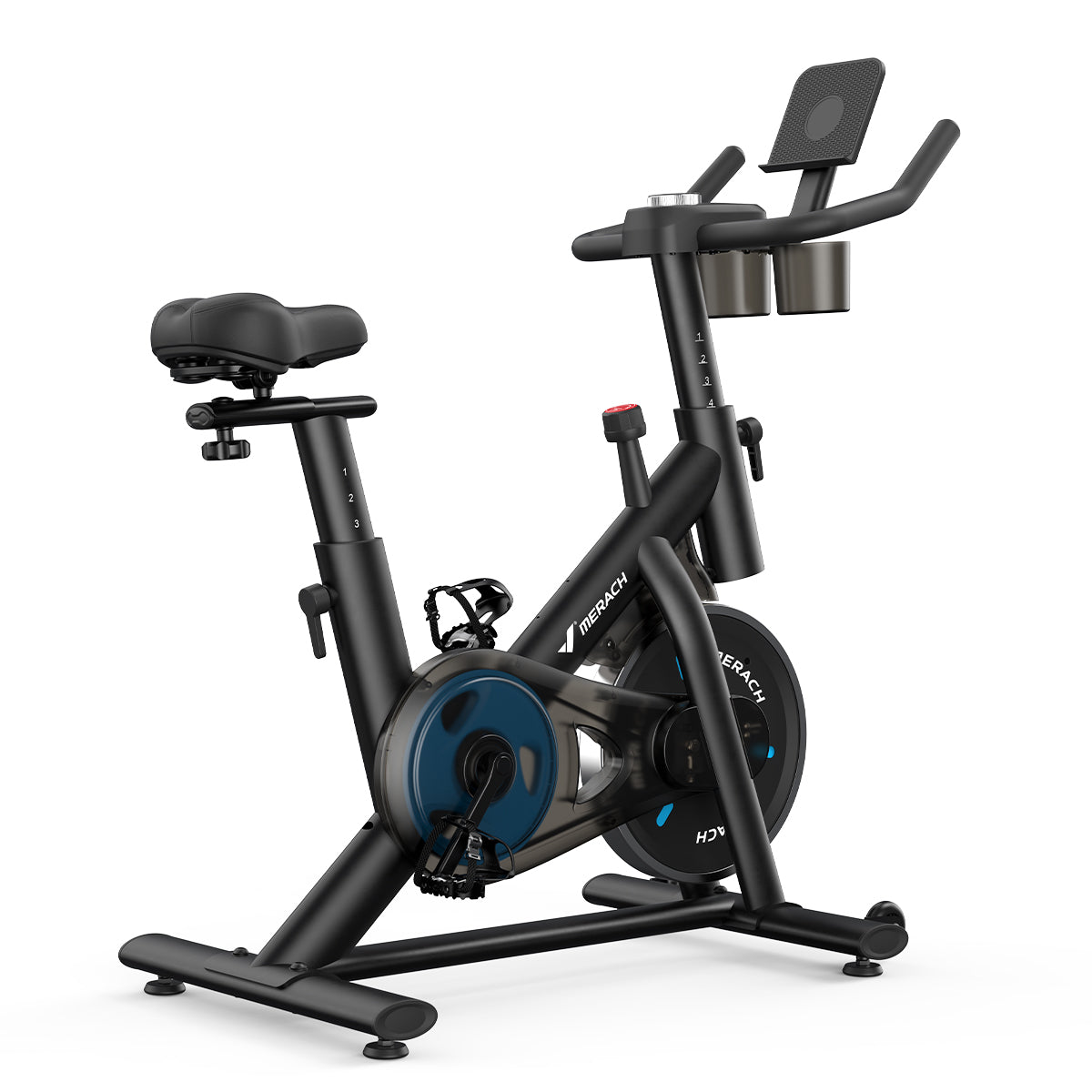 MERACH S26B1 Friction Exercise Bike with 4-way Seat