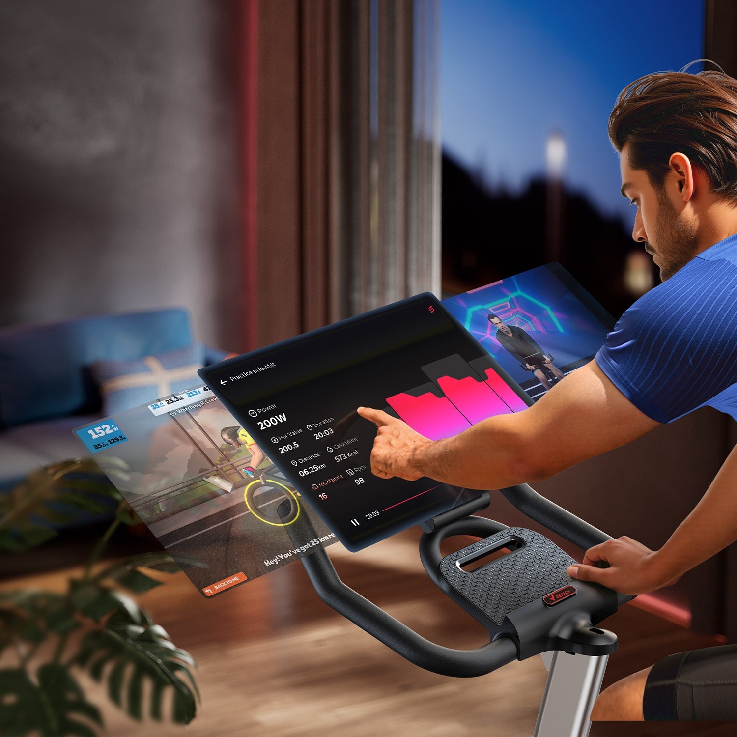 MERACH S38B2 Magnetic Exercise Bike with LCD Display