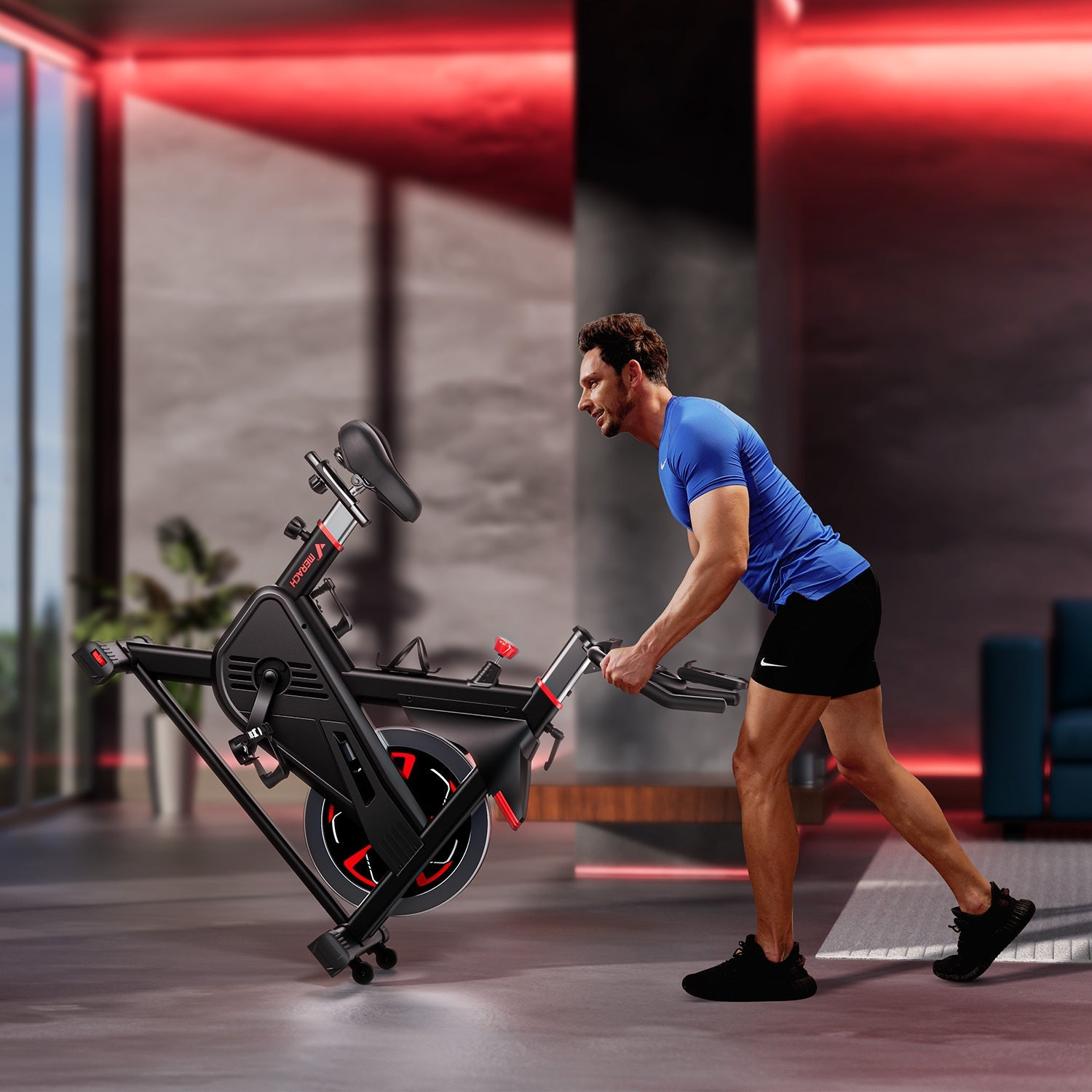 MERACH S38B2 Magnetic Exercise Bike with LCD Display