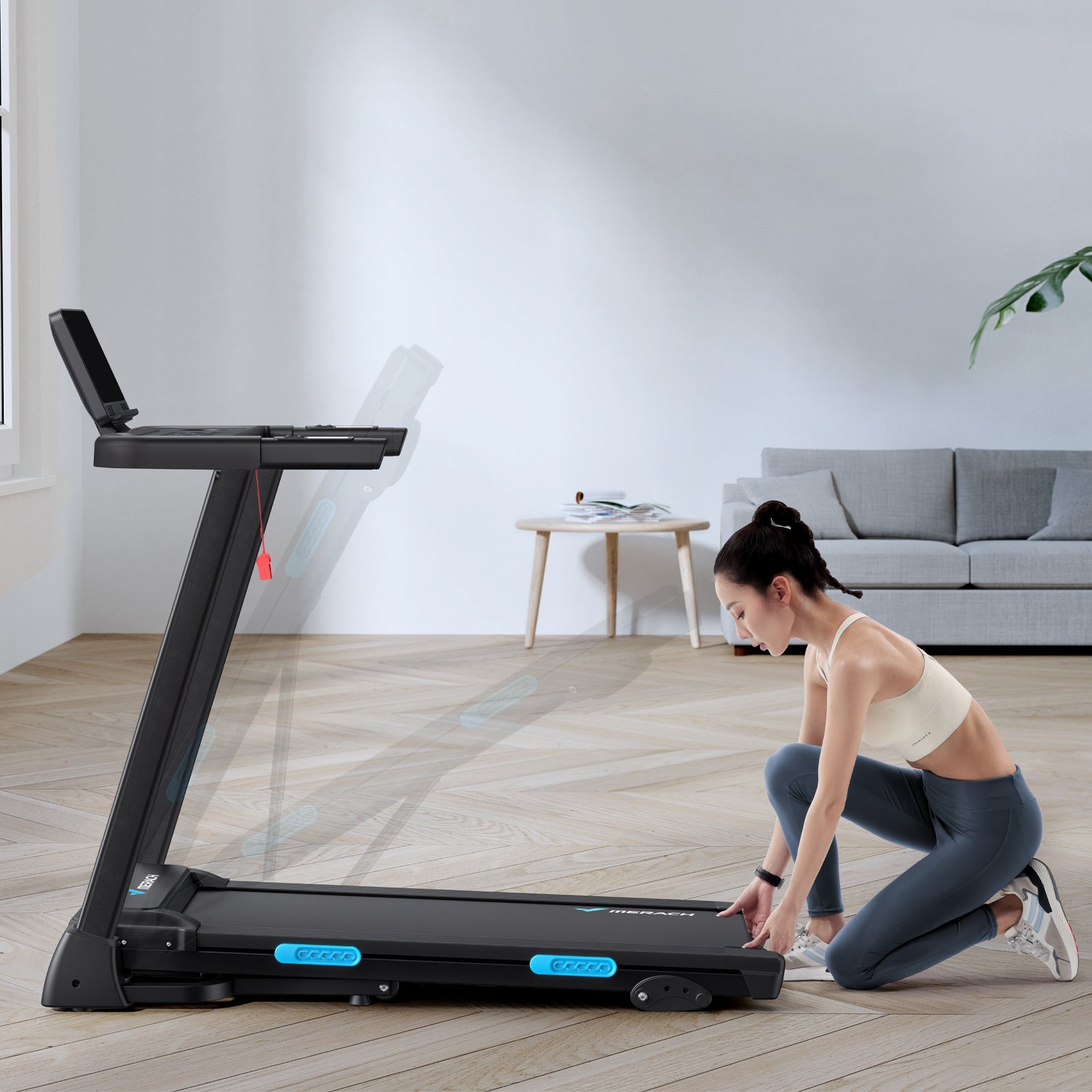 Merach T12B1 3-in-1 Treadmill with 6% Incline