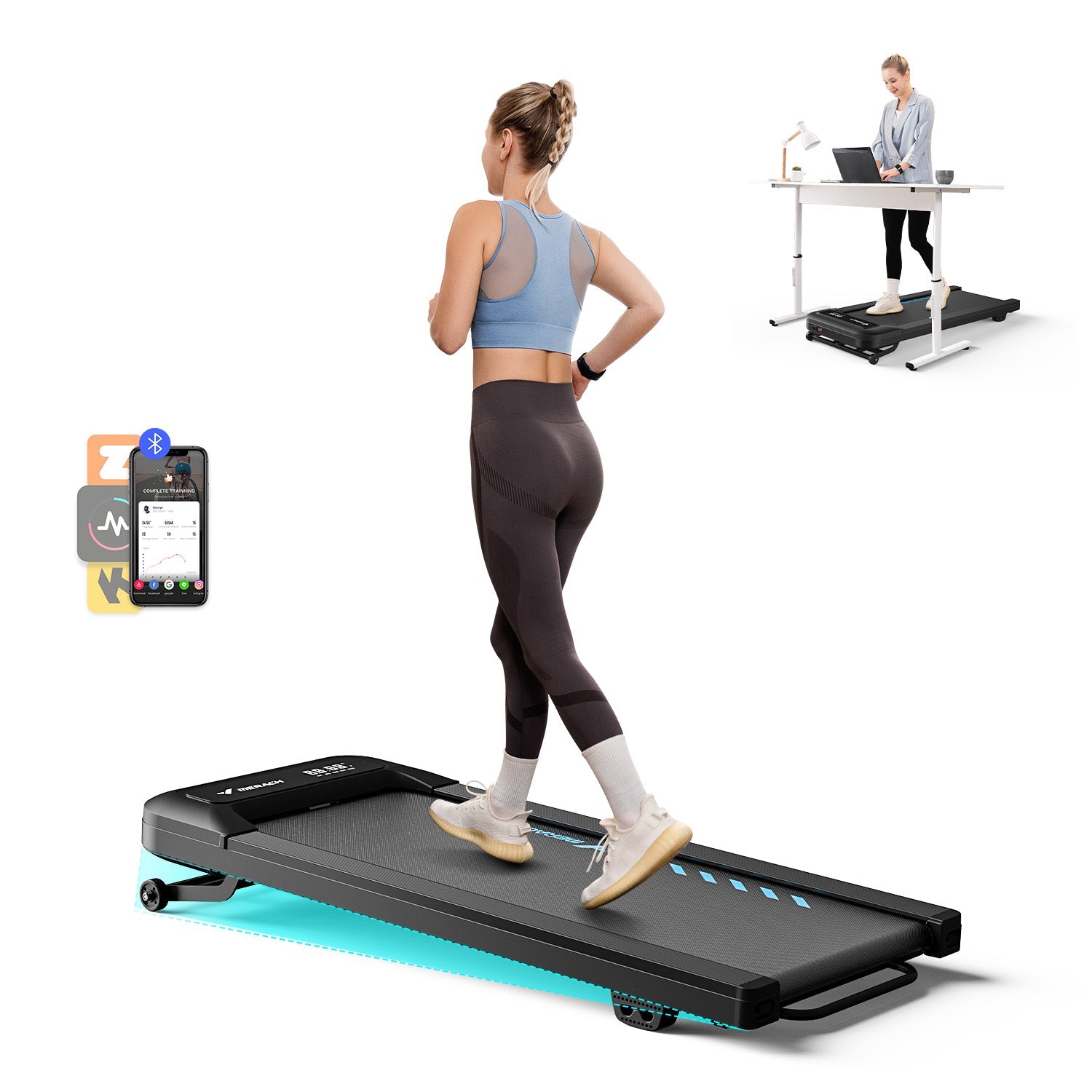 MERACH T14B1 Treadmill with 9% Auto Incline