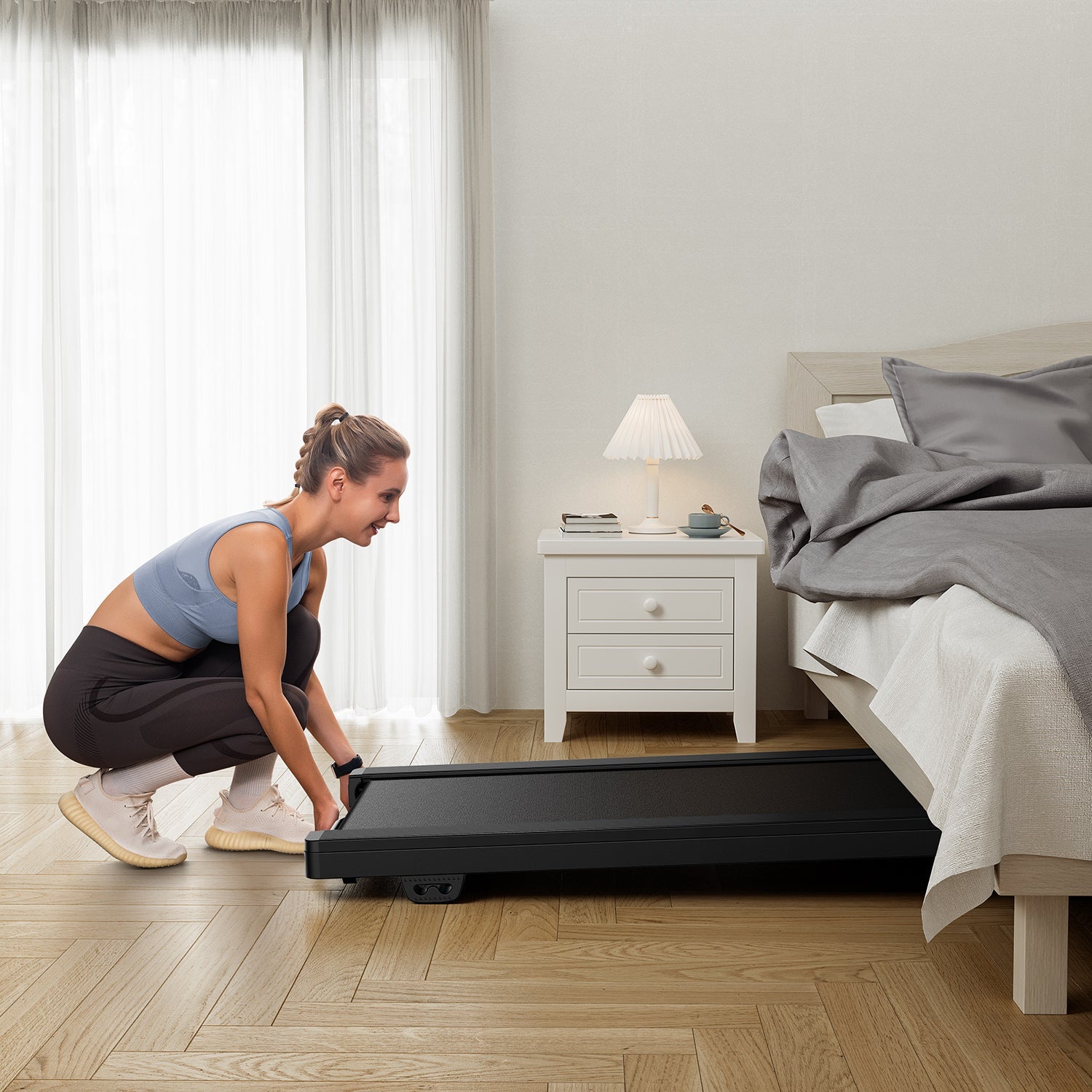 MERACH T14B1 Treadmill with 9% Auto Incline