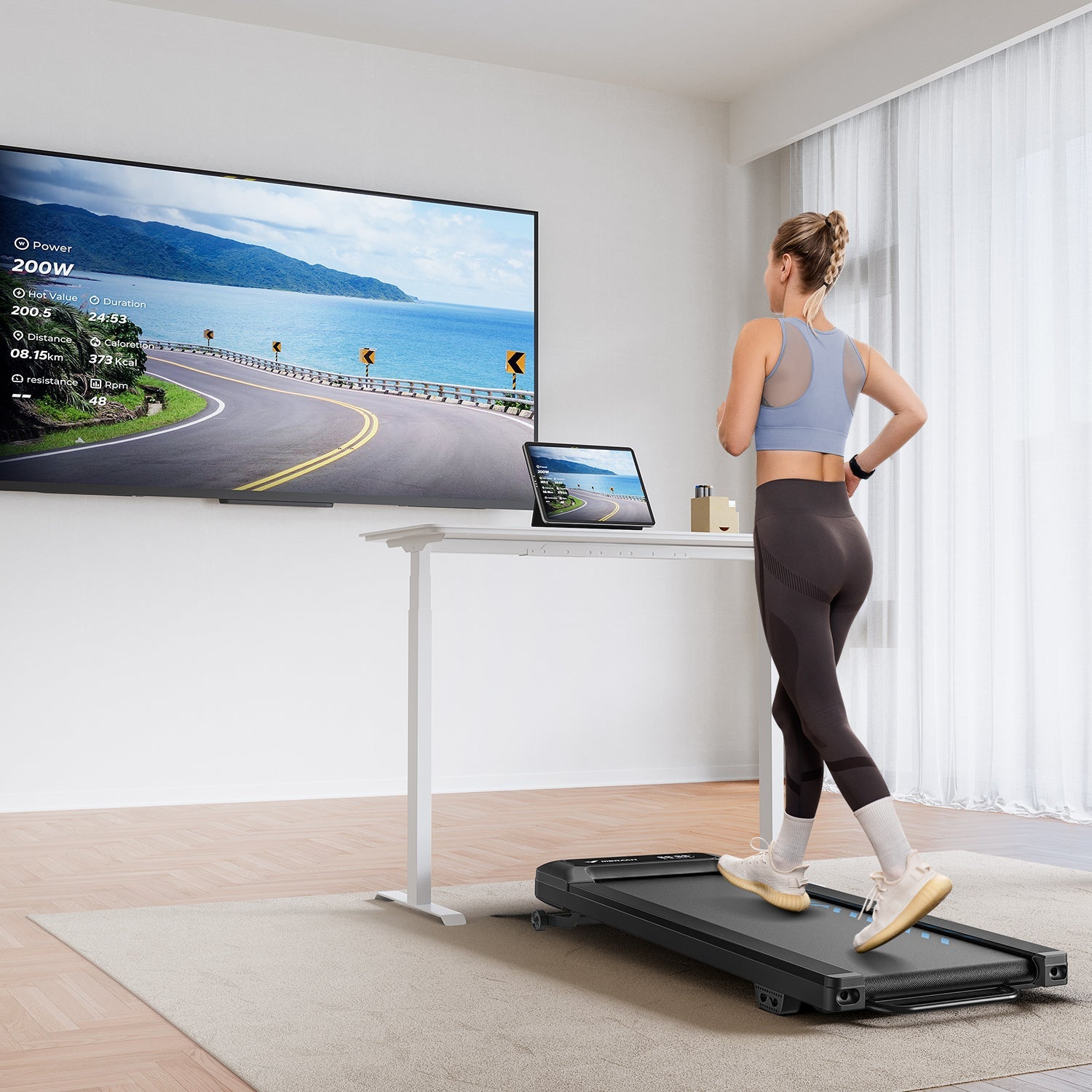 MERACH T14B1 Treadmill with 9% Auto Incline