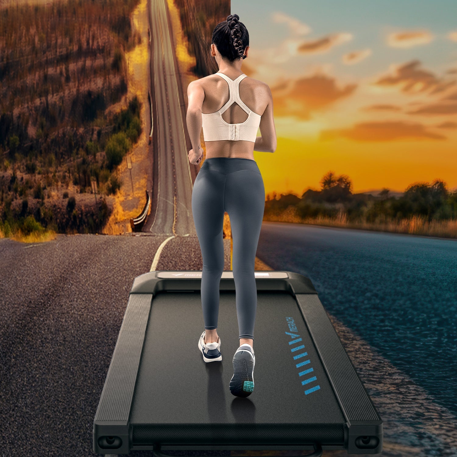 MERACH T14B1 Treadmill with 9% Auto Incline