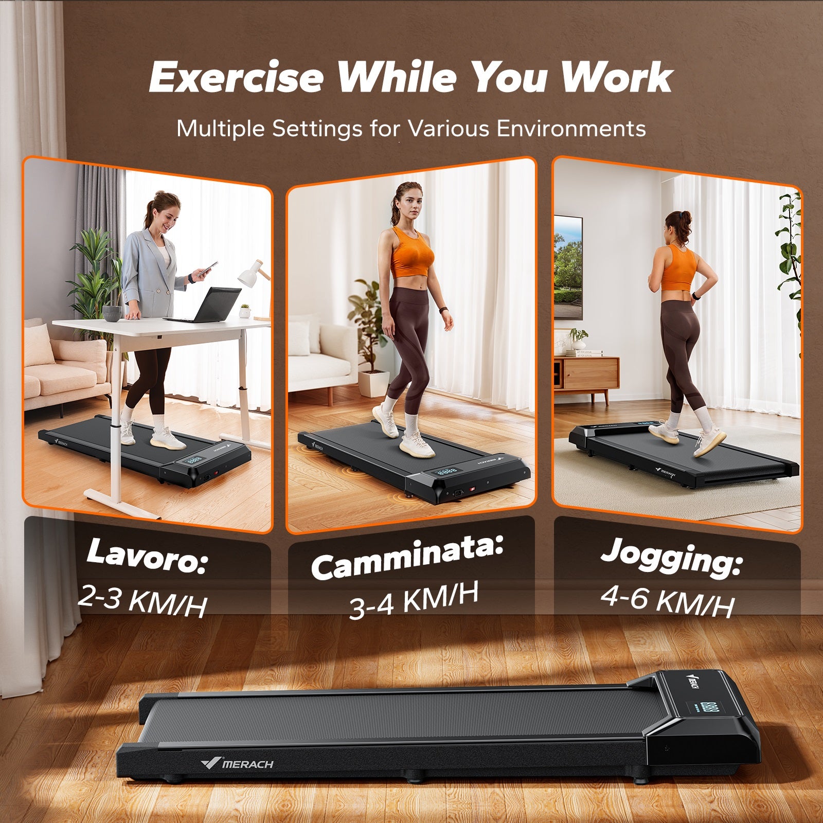 MERACH T21B1 3-in-1 Treadmill
