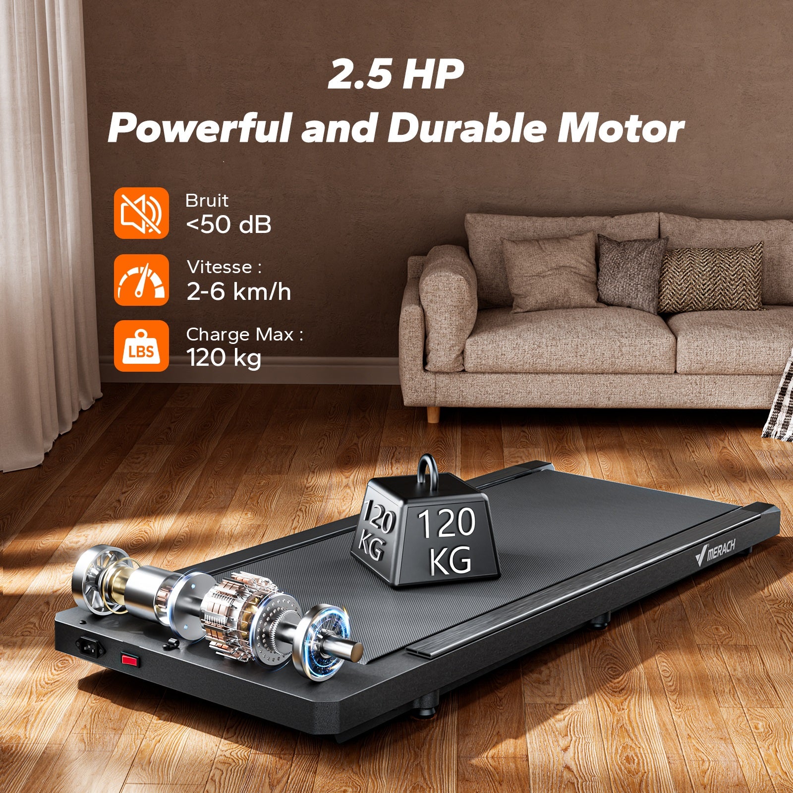 MERACH T21B1 3-in-1 Treadmill